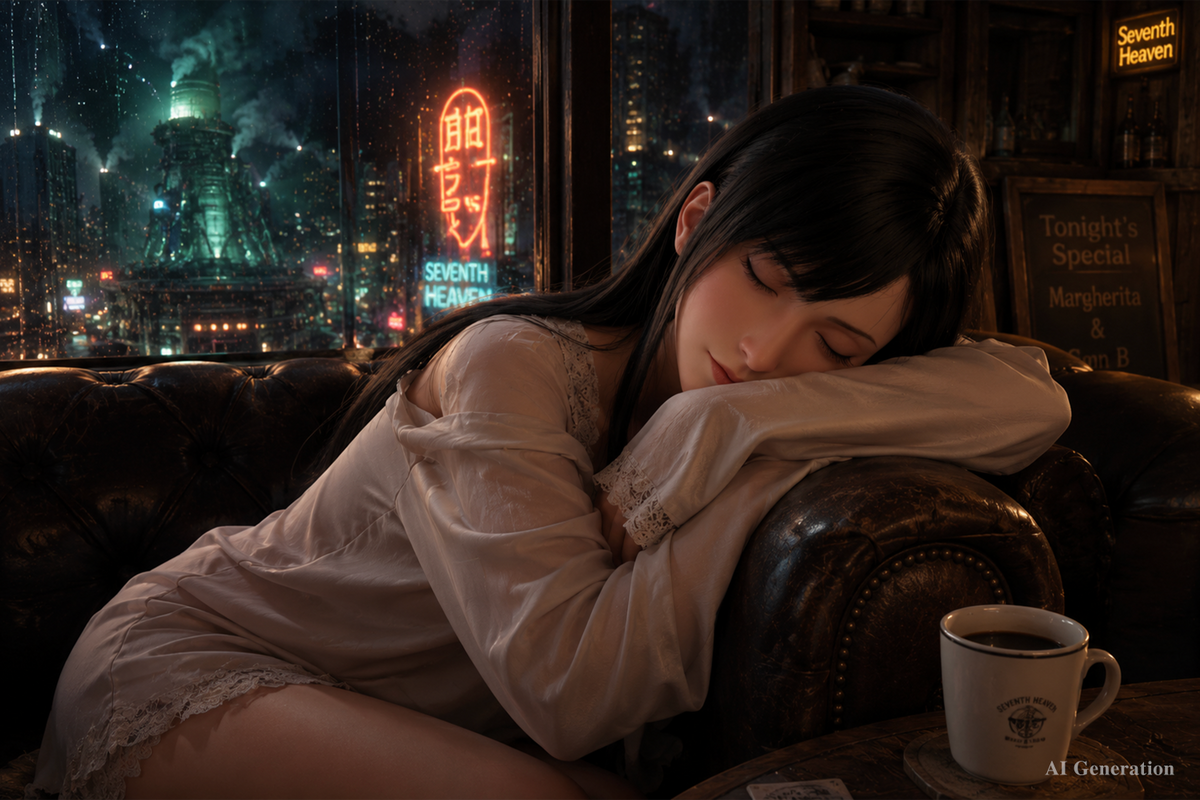 Tifa sover sexdukke (Game Lady 167 cm D-cup nr. 45 silikone)