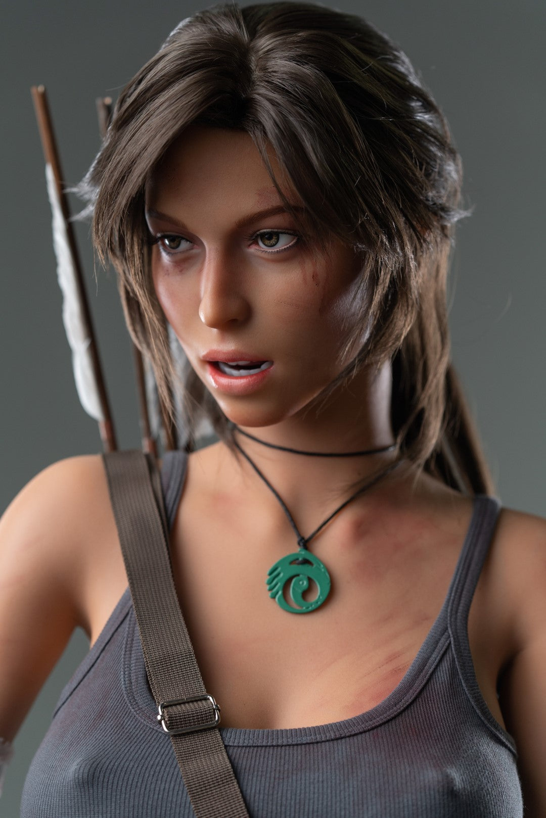 Lara Croft sexdukke (Game Lady 166 cm e-cup Nr. 20 silikone)