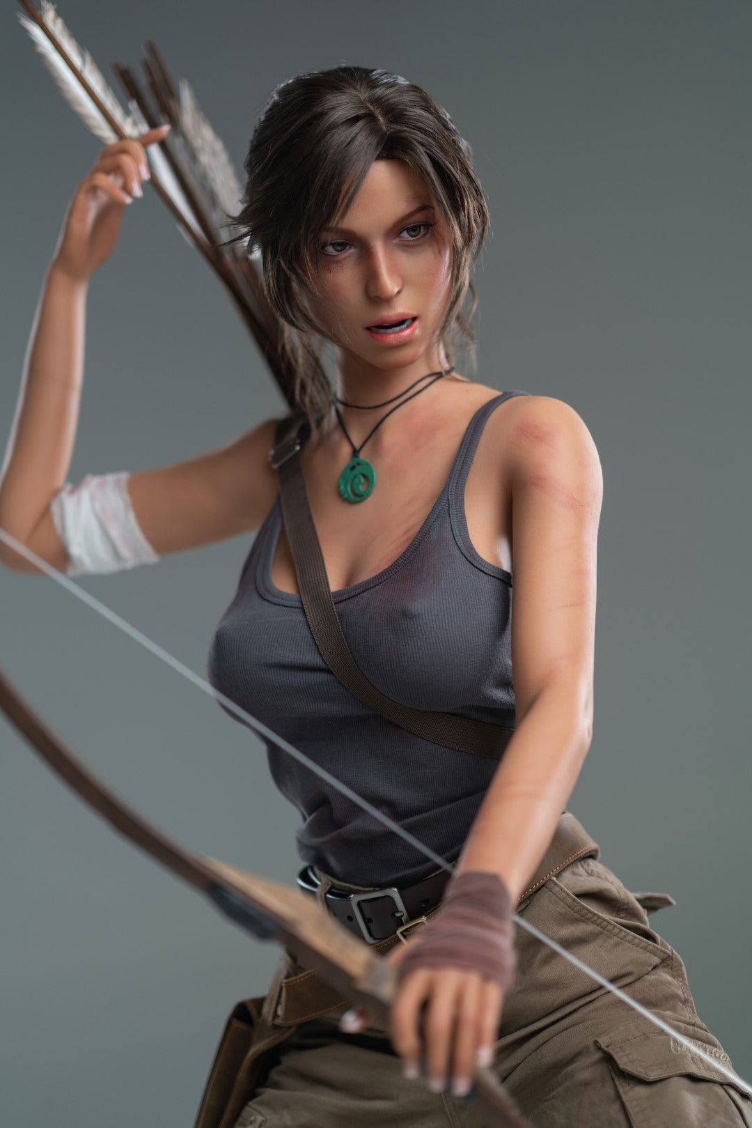 Lara Croft sexdukke (Game Lady 166 cm e-cup Nr. 20 silikone)