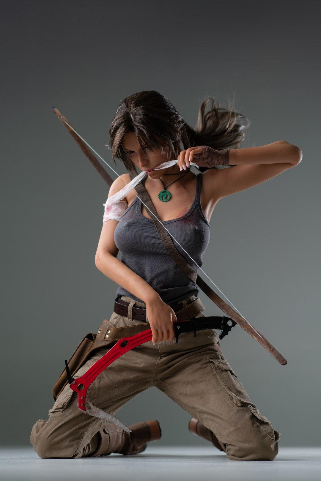 Lara Croft sexdukke (Game Lady 166 cm e-cup Nr. 20 silikone)