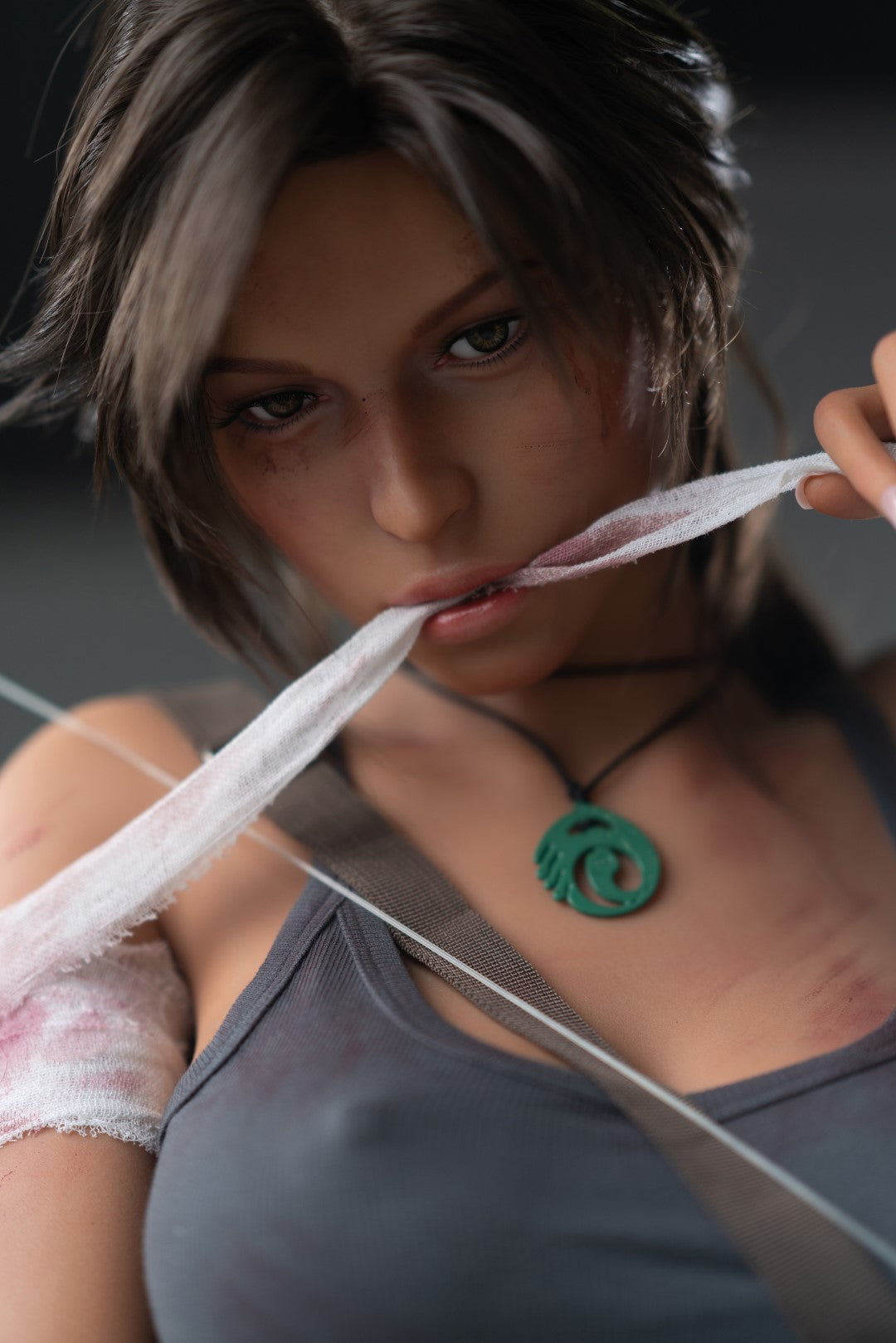 Lara Croft sexdukke (Game Lady 166 cm e-cup Nr. 20 silikone)