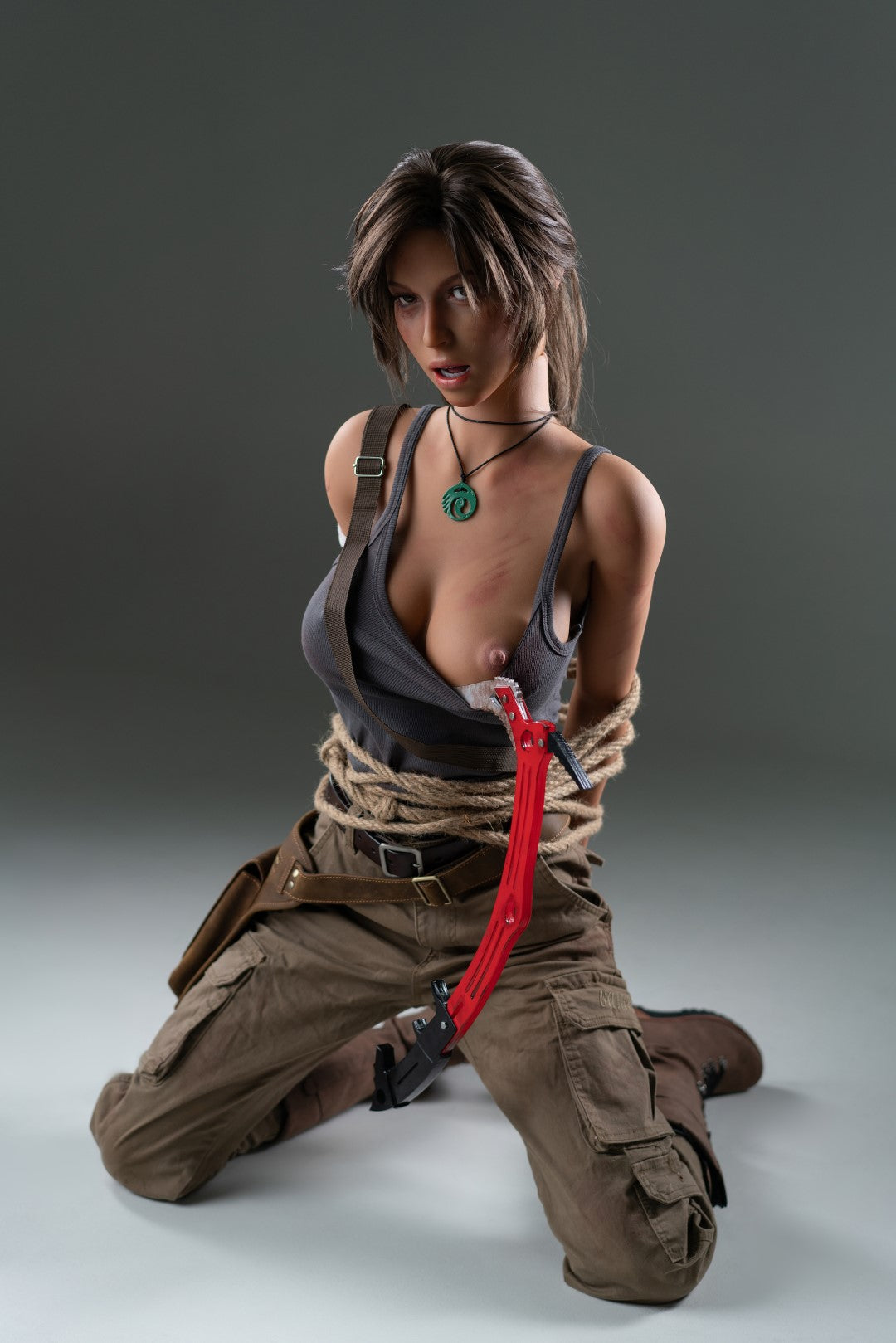 Lara Croft sexdukke (Game Lady 166 cm e-cup Nr. 20 silikone)