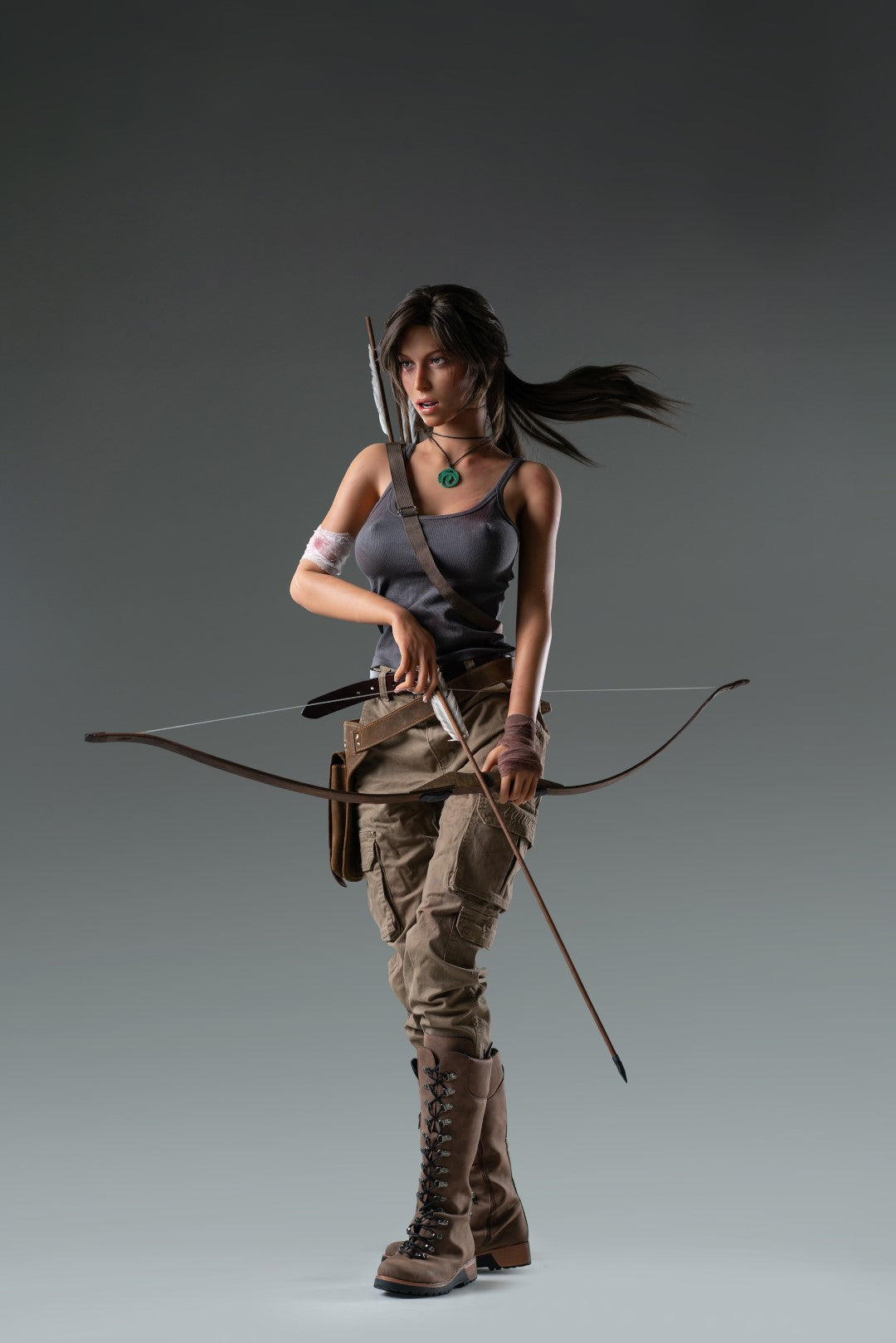 Lara Croft sexdukke (Game Lady 166 cm e-cup Nr. 20 silikone)
