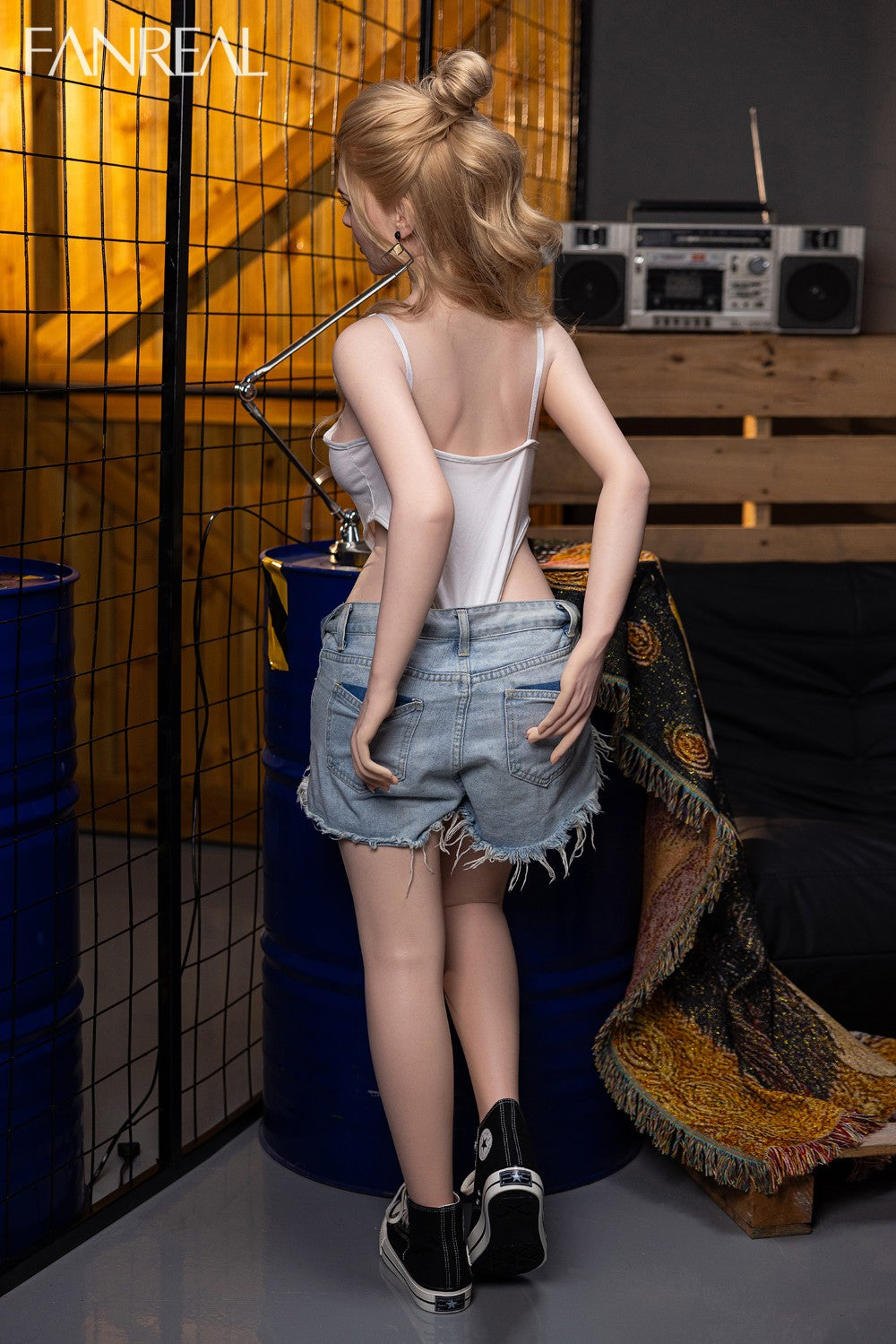 Gina sexdukke (FanReal Doll 155 cm F-cup RST silikone)