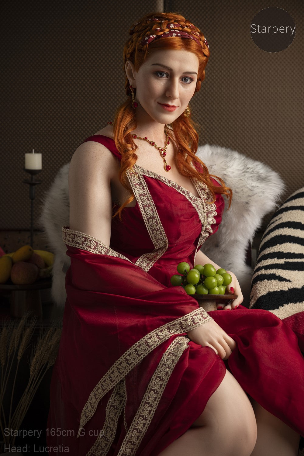 Lucretia sexdukke (Starpery 165 cm G-cup TPE+silikone)