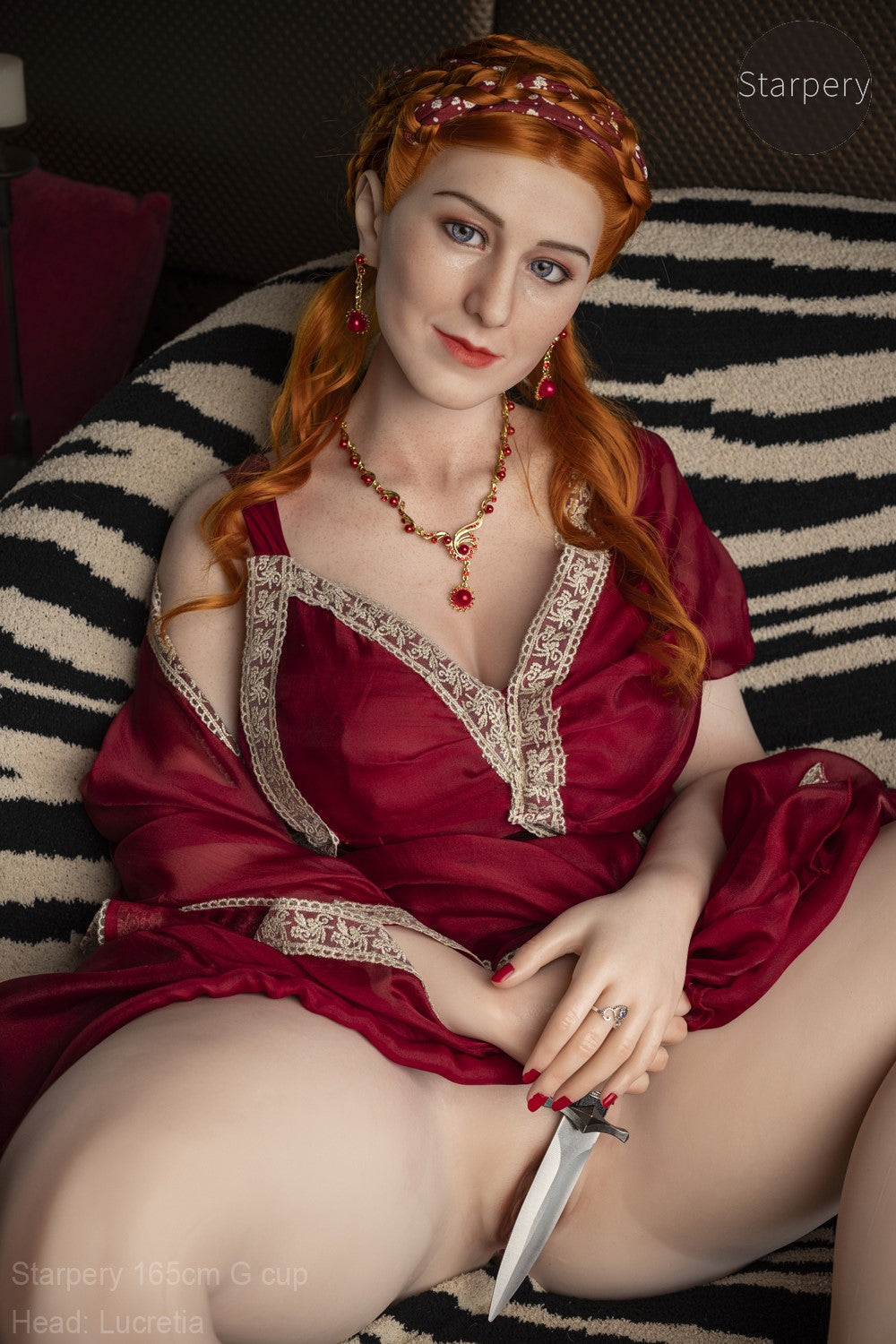 Lucretia sexdukke (Starpery 165 cm G-cup TPE+silikone)