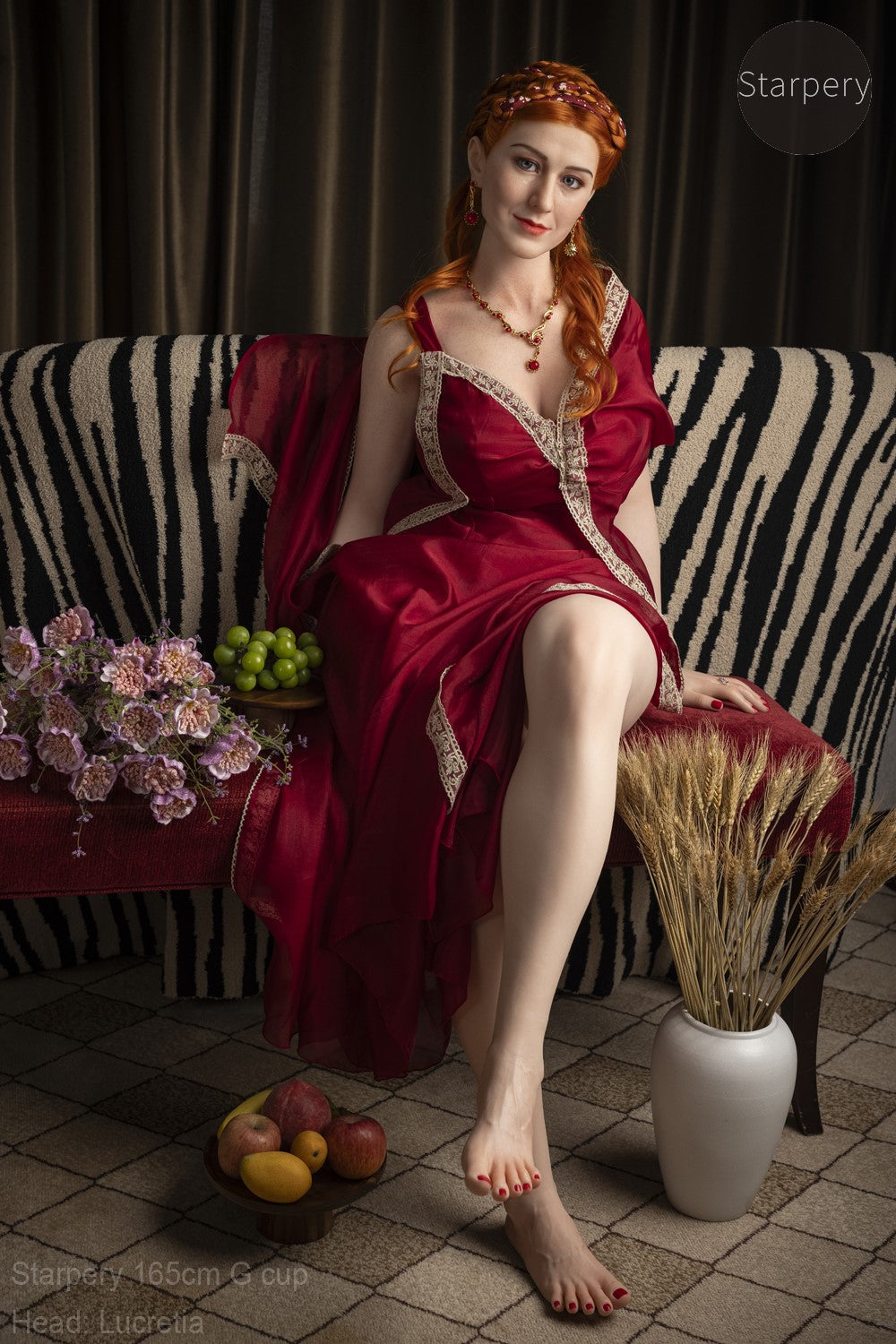 Lucretia sexdukke (Starpery 165 cm g-cup TPE+silikone)