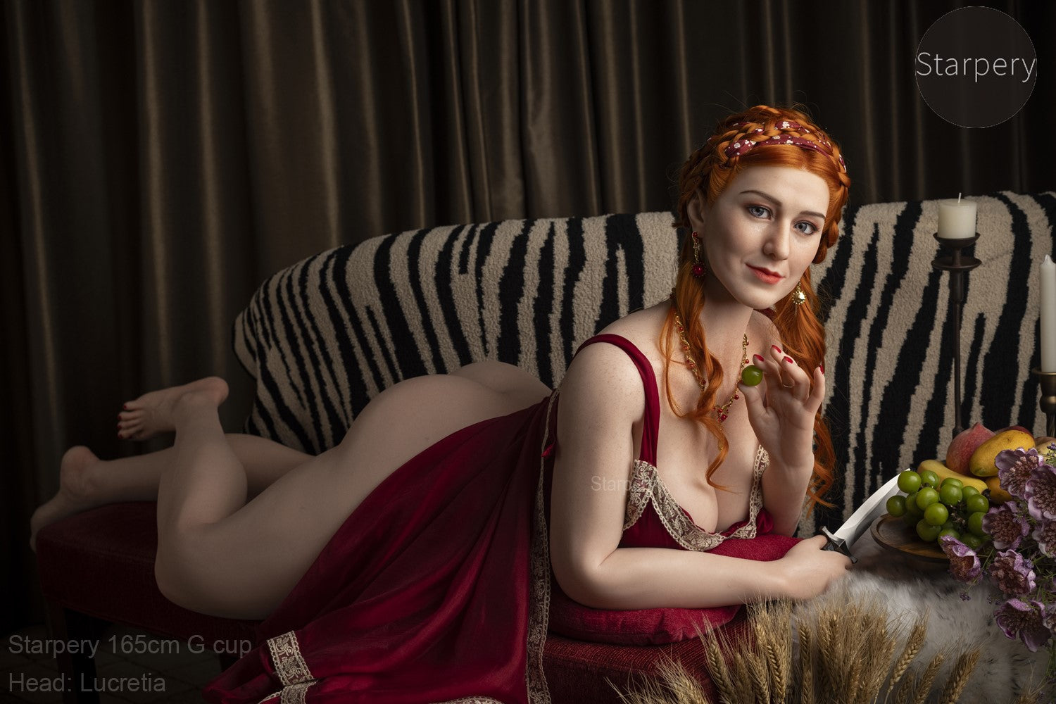 Lucretia sexdukke (Starpery 165 cm G-cup TPE+silikone)