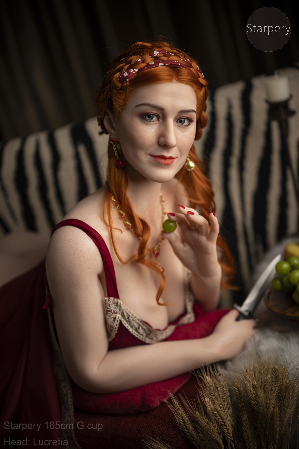 Lucretia sexdukke (Starpery 165 cm G-cup TPE+silikone)