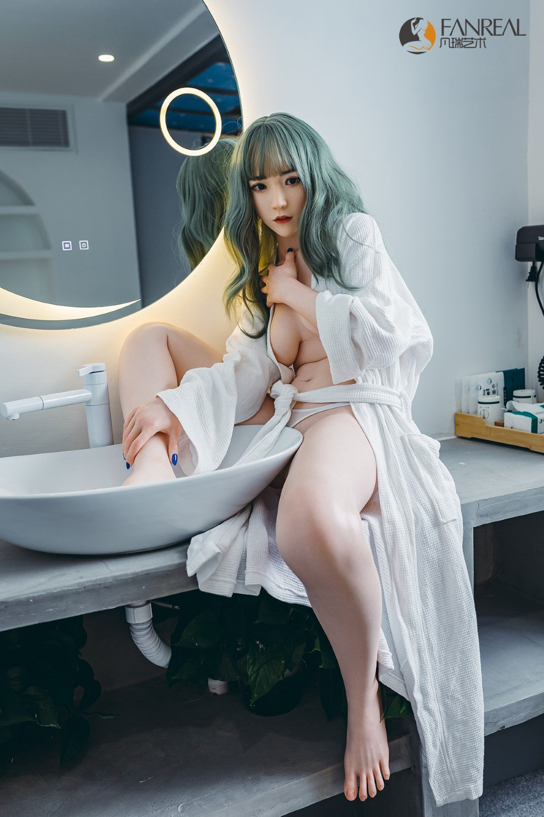 Qian sexdukke (FanReal Doll 158 cm B-cup silikone)