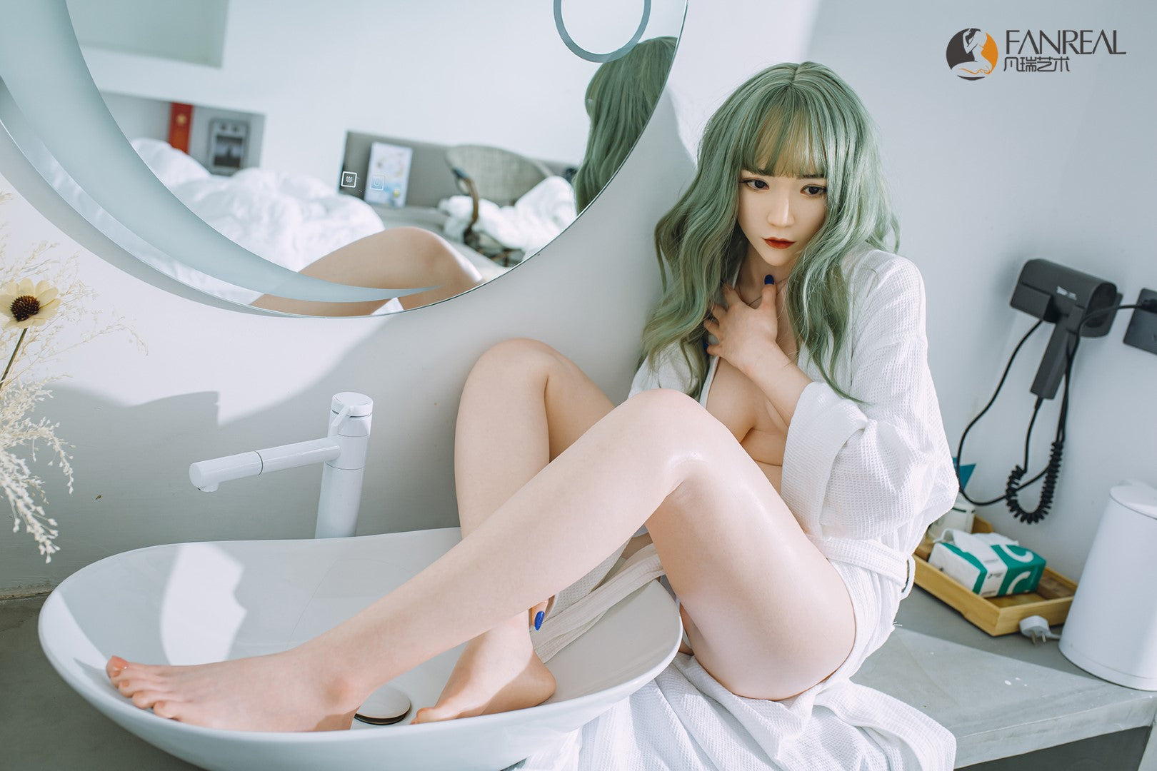 Qian sexdukke (FanReal Doll 158 cm B-cup silikone)