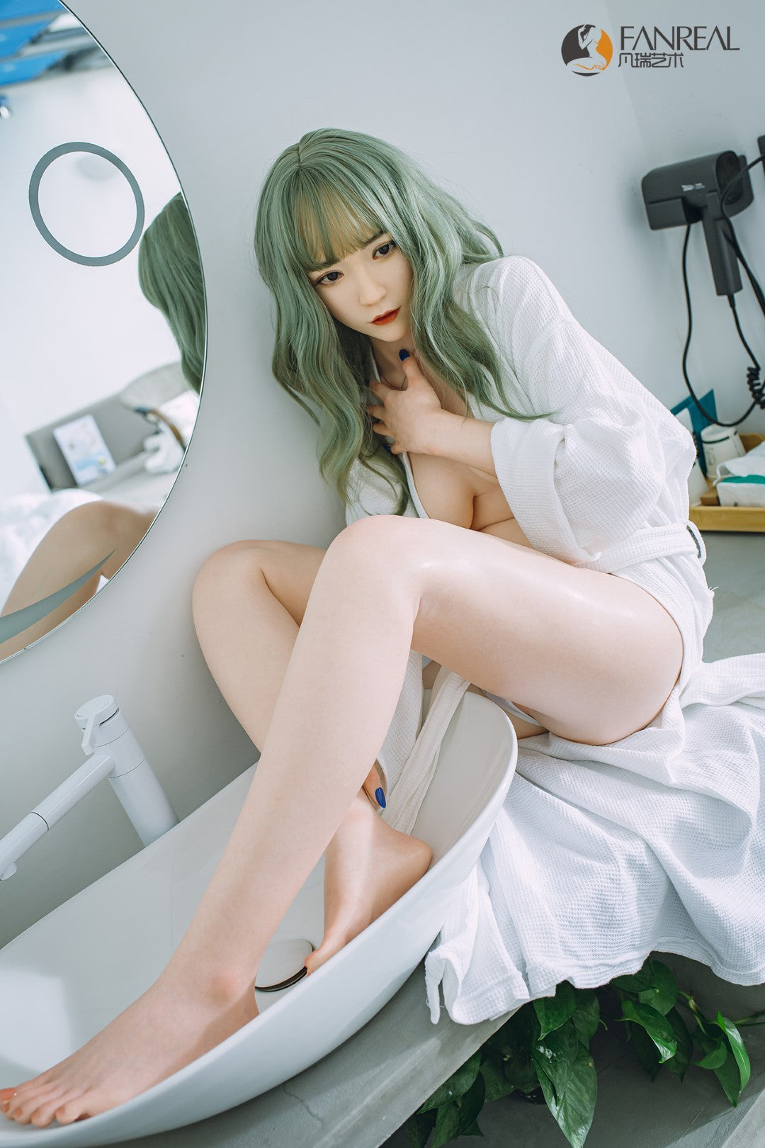 Qian sexdukke (FanReal Doll 158 cm B-cup silikone)