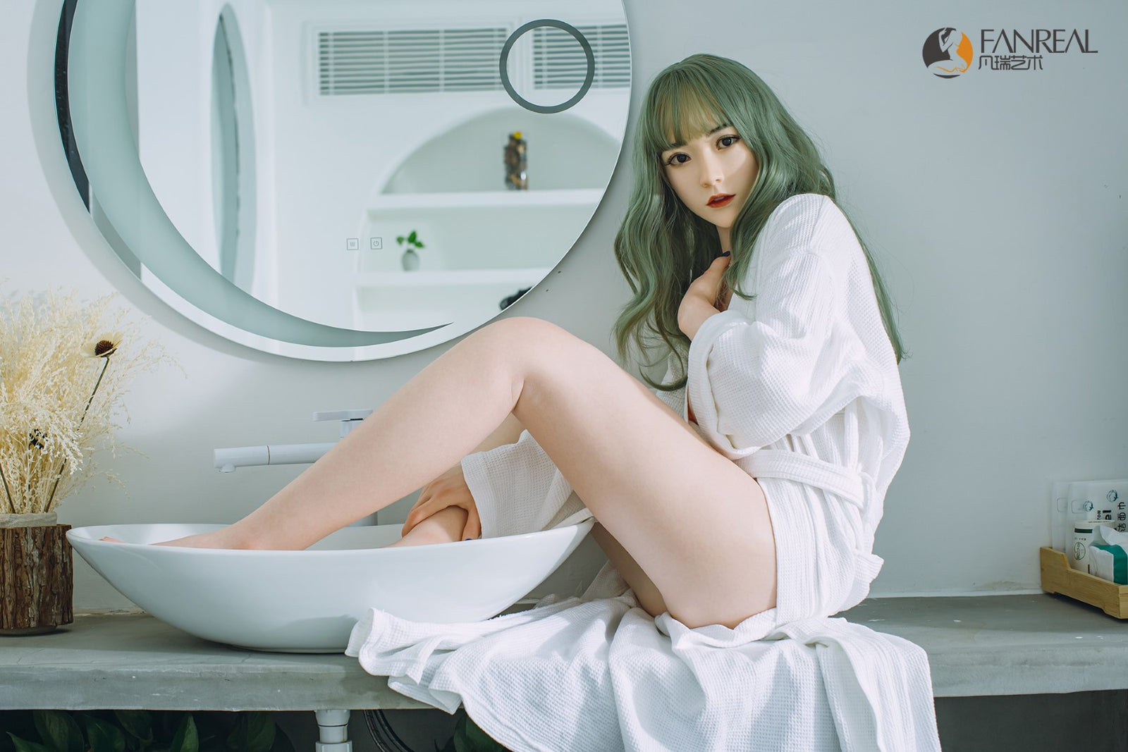 Qian sexdukke (FanReal Doll 158 cm B-cup silikone)