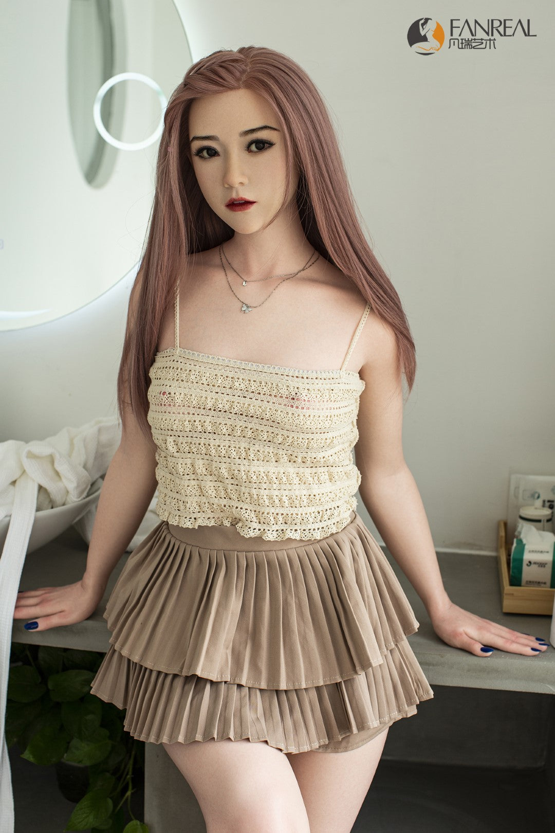 Qian sexdukke (FanReal Doll 158 cm B-cup silikone)