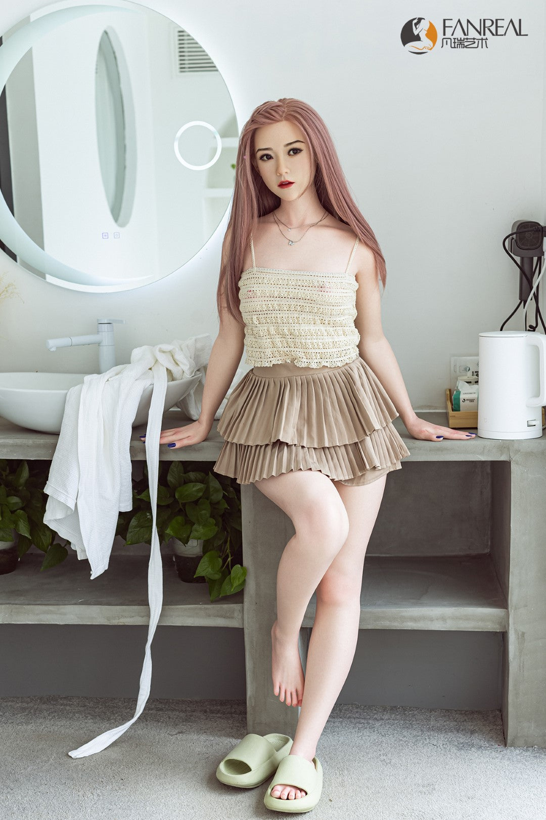 Qian sexdukke (FanReal Doll 158 cm B-cup silikone)
