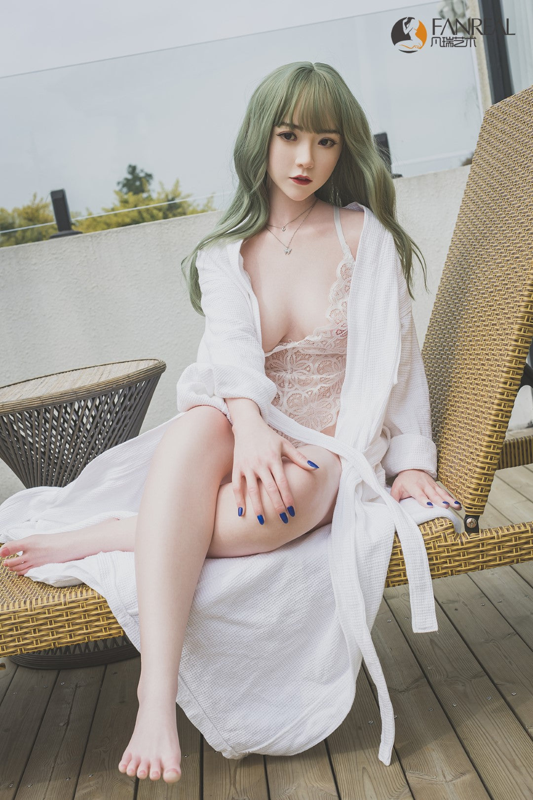 Qian sexdukke (FanReal Doll 158 cm B-cup silikone)