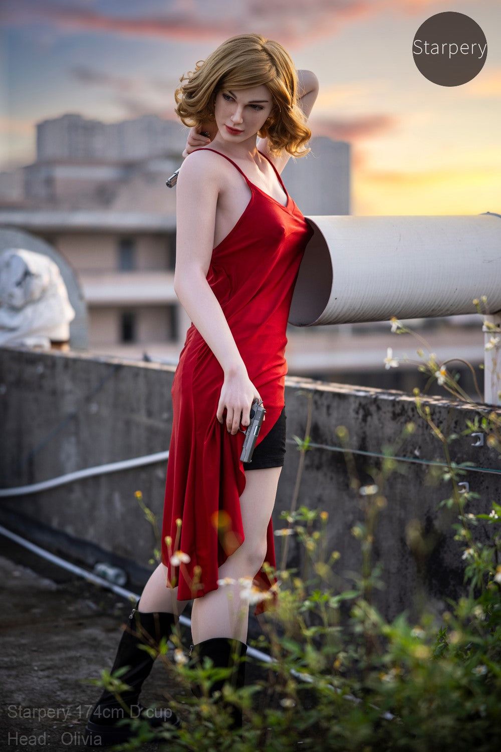 Olivia sexdukke (Starpery 174 cm D-cup TPE+silikone)