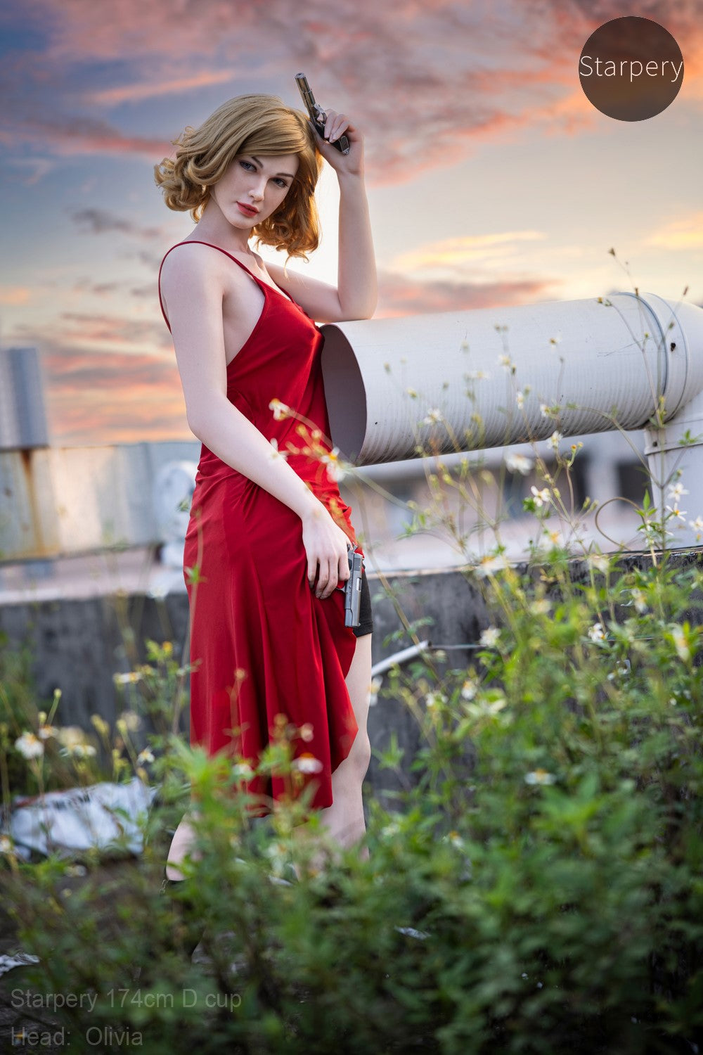 Olivia sexdukke (Starpery 174 cm D-cup TPE+silikone)