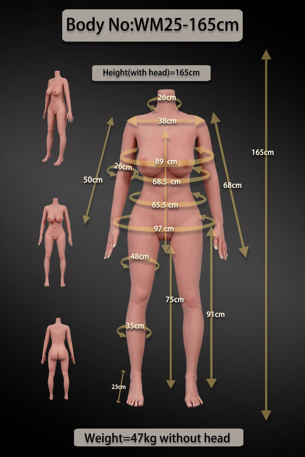 Mandy sexdukke (WM-Doll 165 cm D-cup #SS194 TPE+silikone)