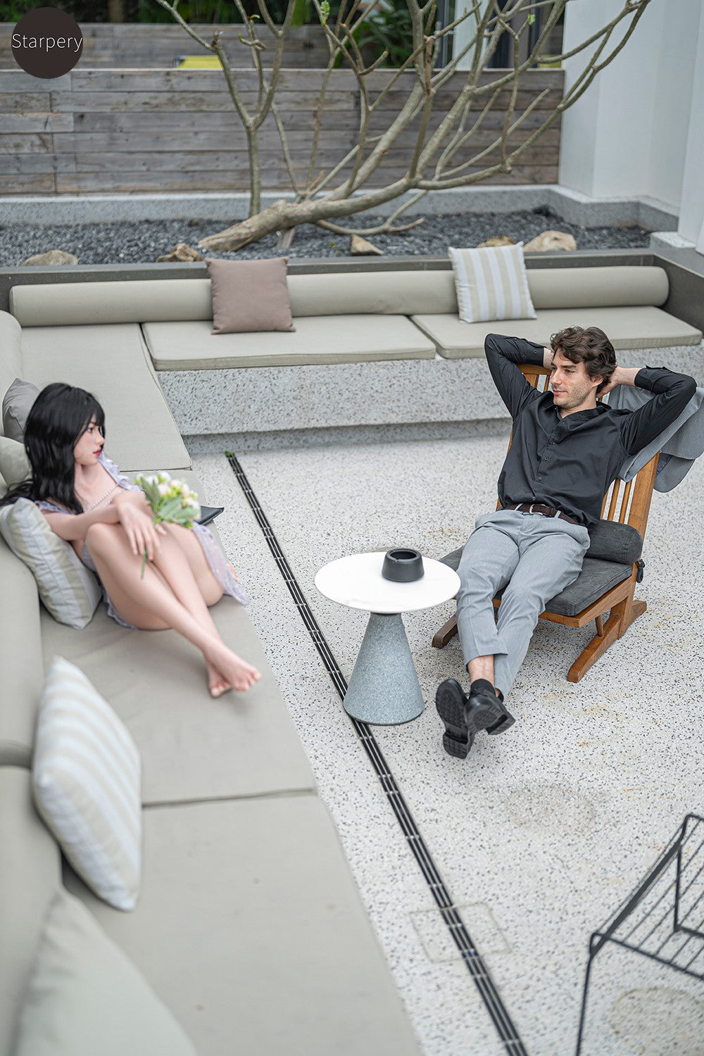 Barbara sexdukke (Starpery 171 cm D-cup TPE+silikone)