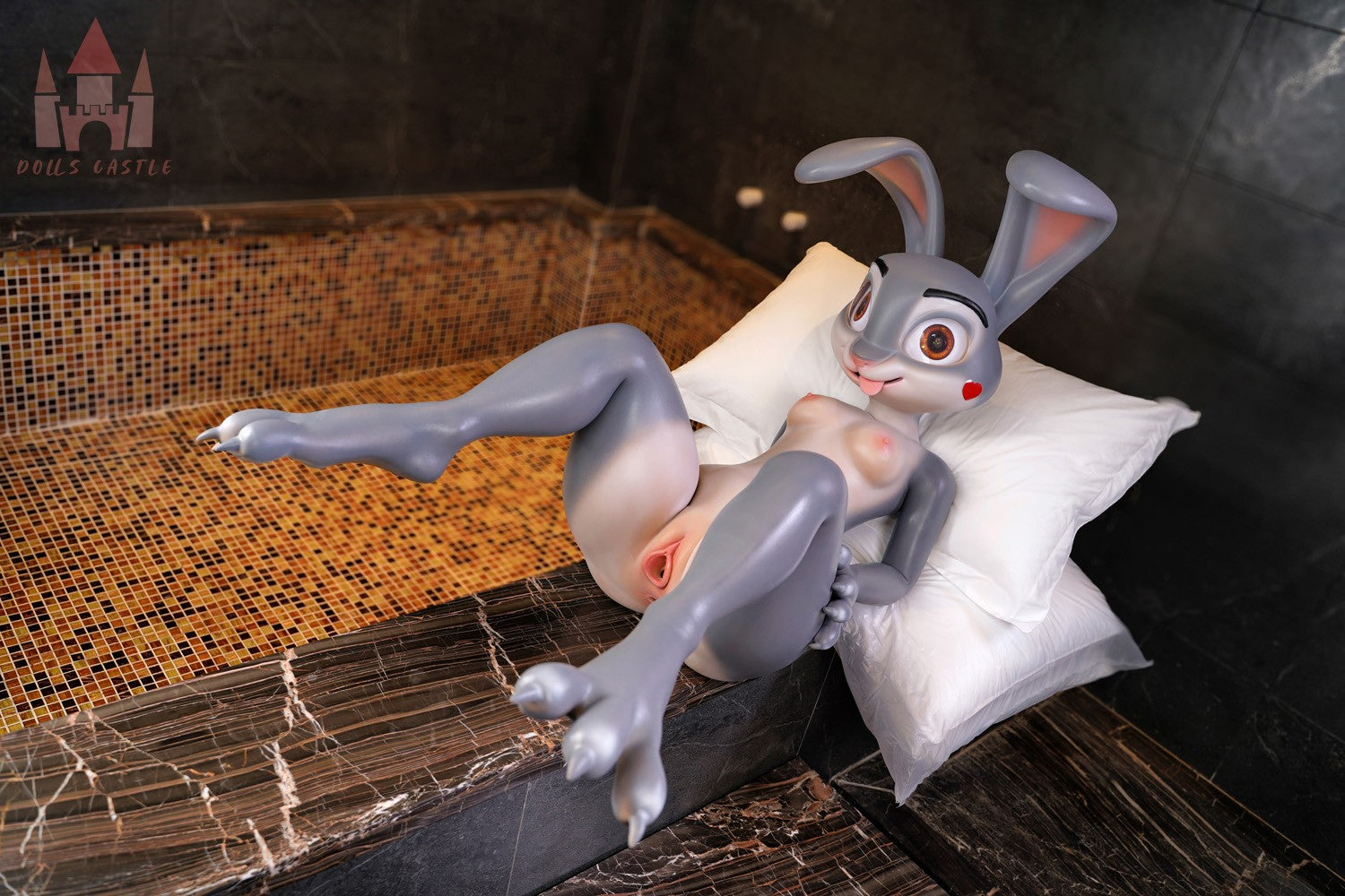 Kaninen Judy sexdukke (Dolls Castle 168 cm A-cup silikone)