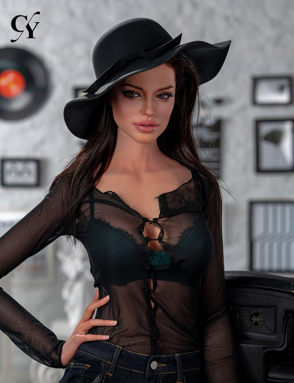 Scarlett sexdukke (TOP CYDOLL 170 cm D-cup TPE+silikone)