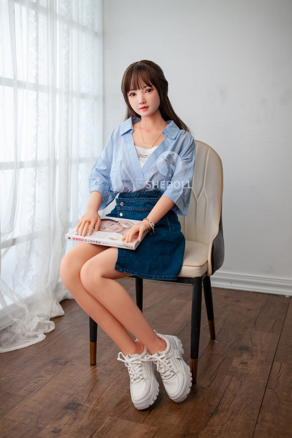 Solrig sexdukke (SHEDOLL 148 cm D-cup #SH002 TPE+silikone)