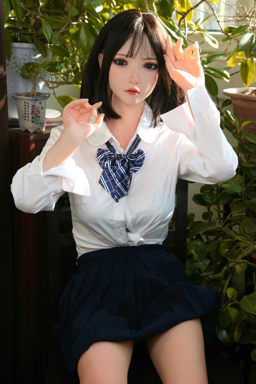 Fredfyldt sexdukke (SHEDOLL 158 cm C-cup #SH016 TPE+silikone)