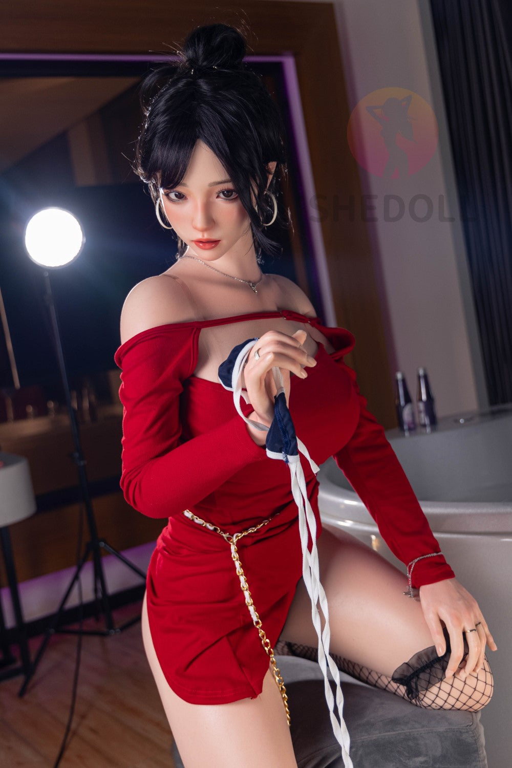 Rose sexdukke (SHEDOLL 165 cm E-cup #SH051 2.0 silikone)