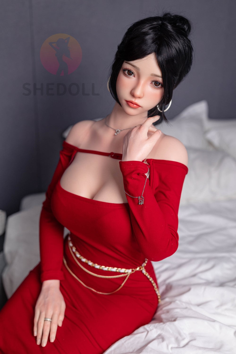 Rose sexdukke (SHEDOLL 165 cm E-cup #SH051 2.0 silikone)