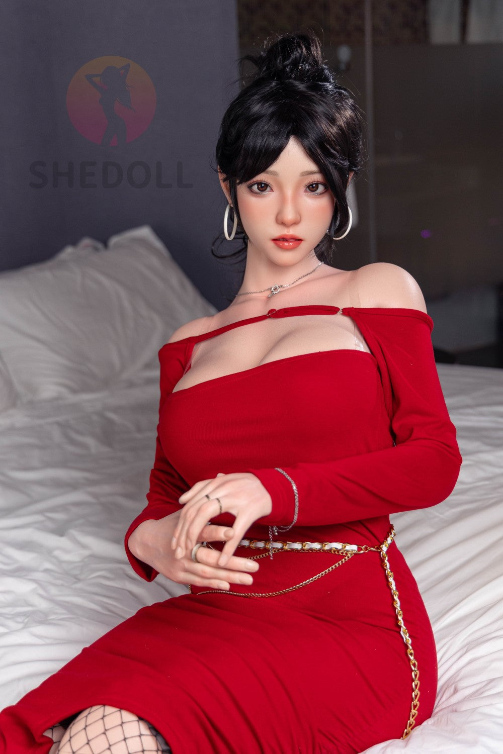 Rose sexdukke (SHEDOLL 165 cm E-cup #SH051 2.0 silikone)