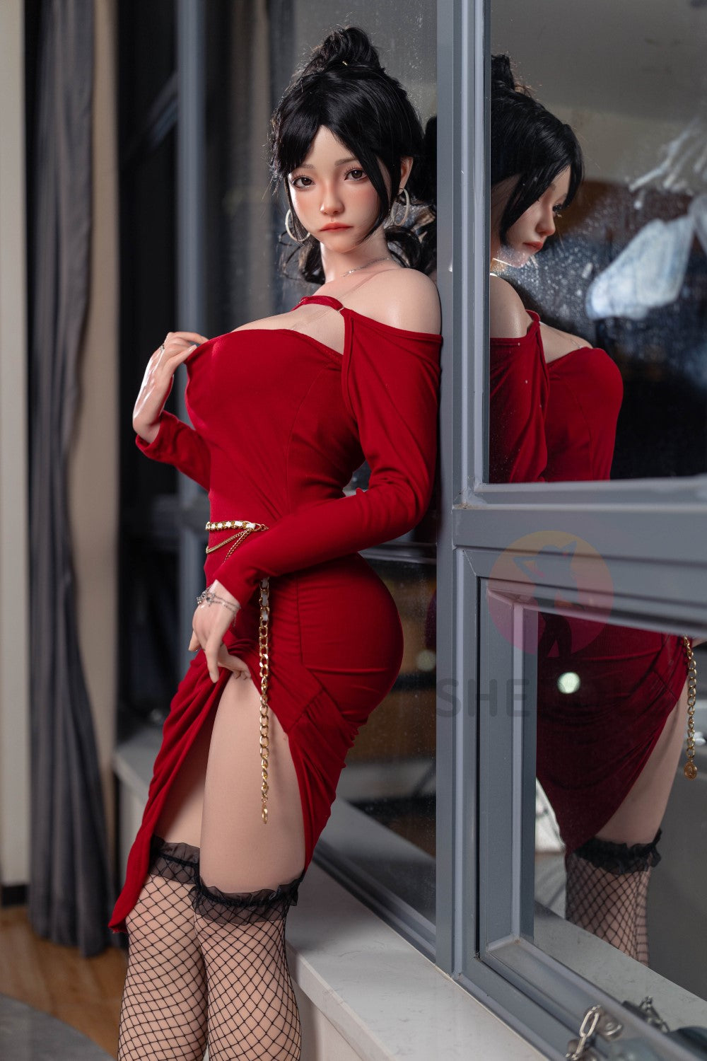 Rose sexdukke (SHEDOLL 165 cm E-cup #SH051 2.0 silikone)