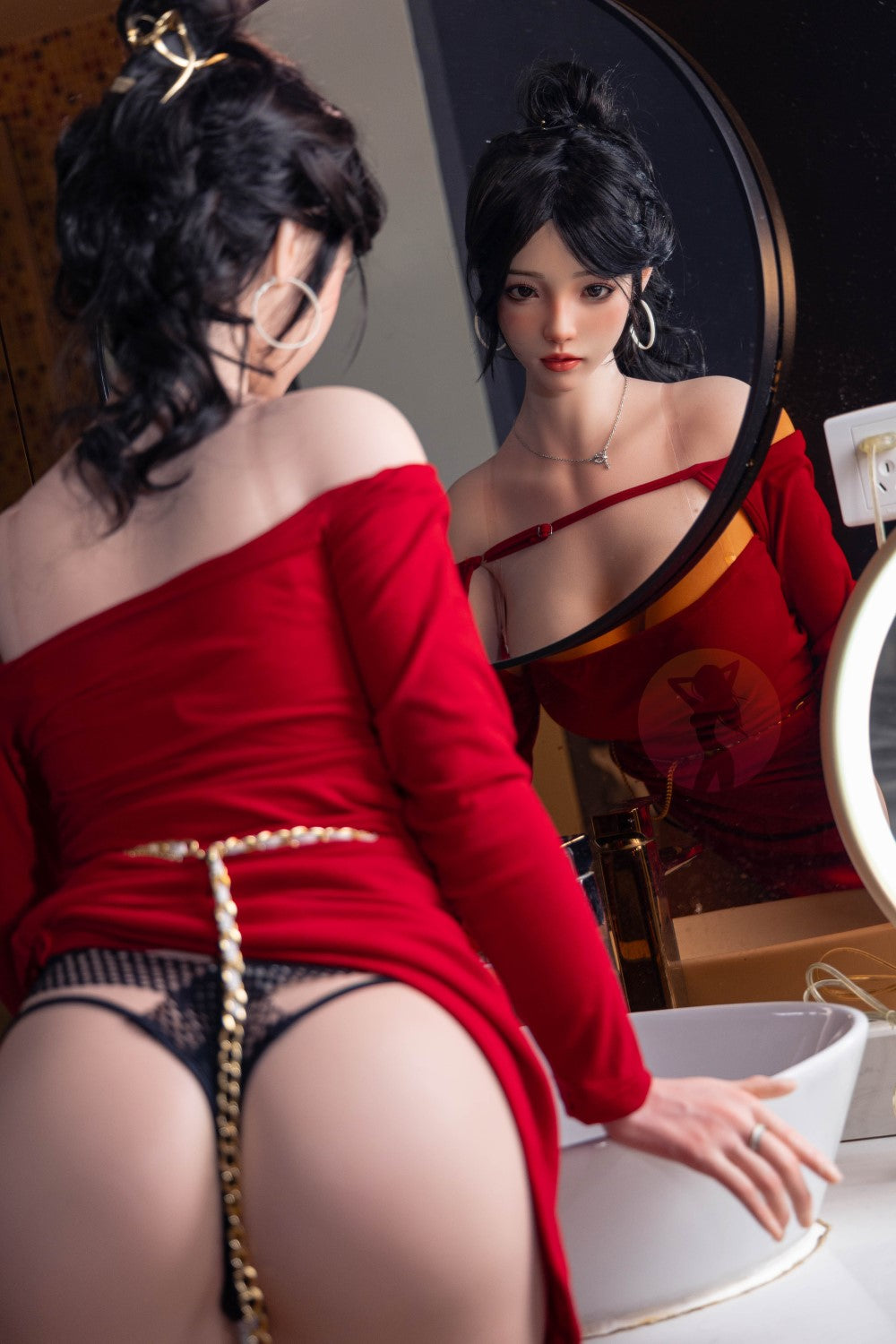 Rose sexdukke (SHEDOLL 165 cm E-cup #SH051 2.0 silikone)