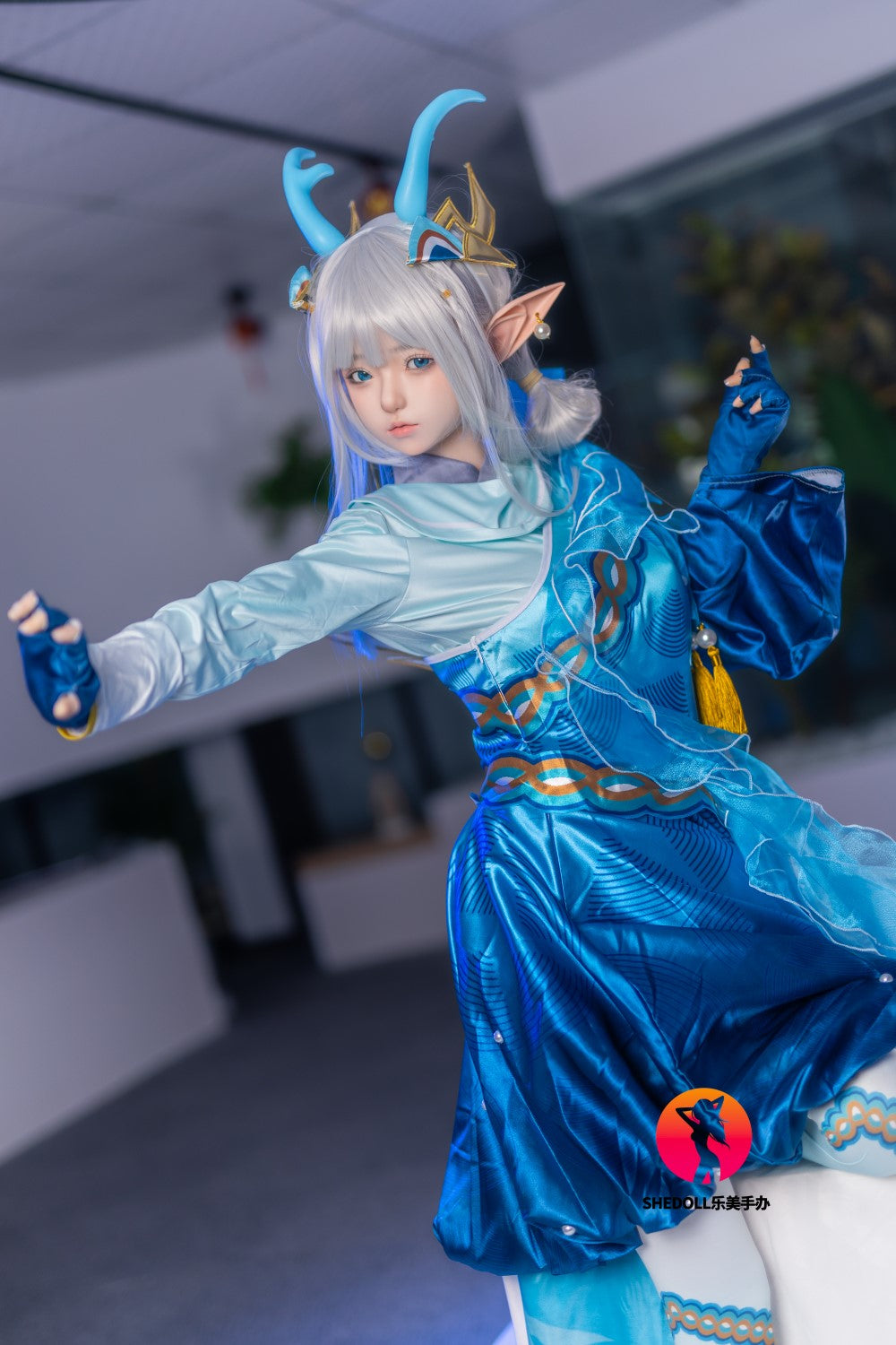 Aileen sexdukke (SHEDOLL 148 cm D-cup #SH087 2.0 silikone)