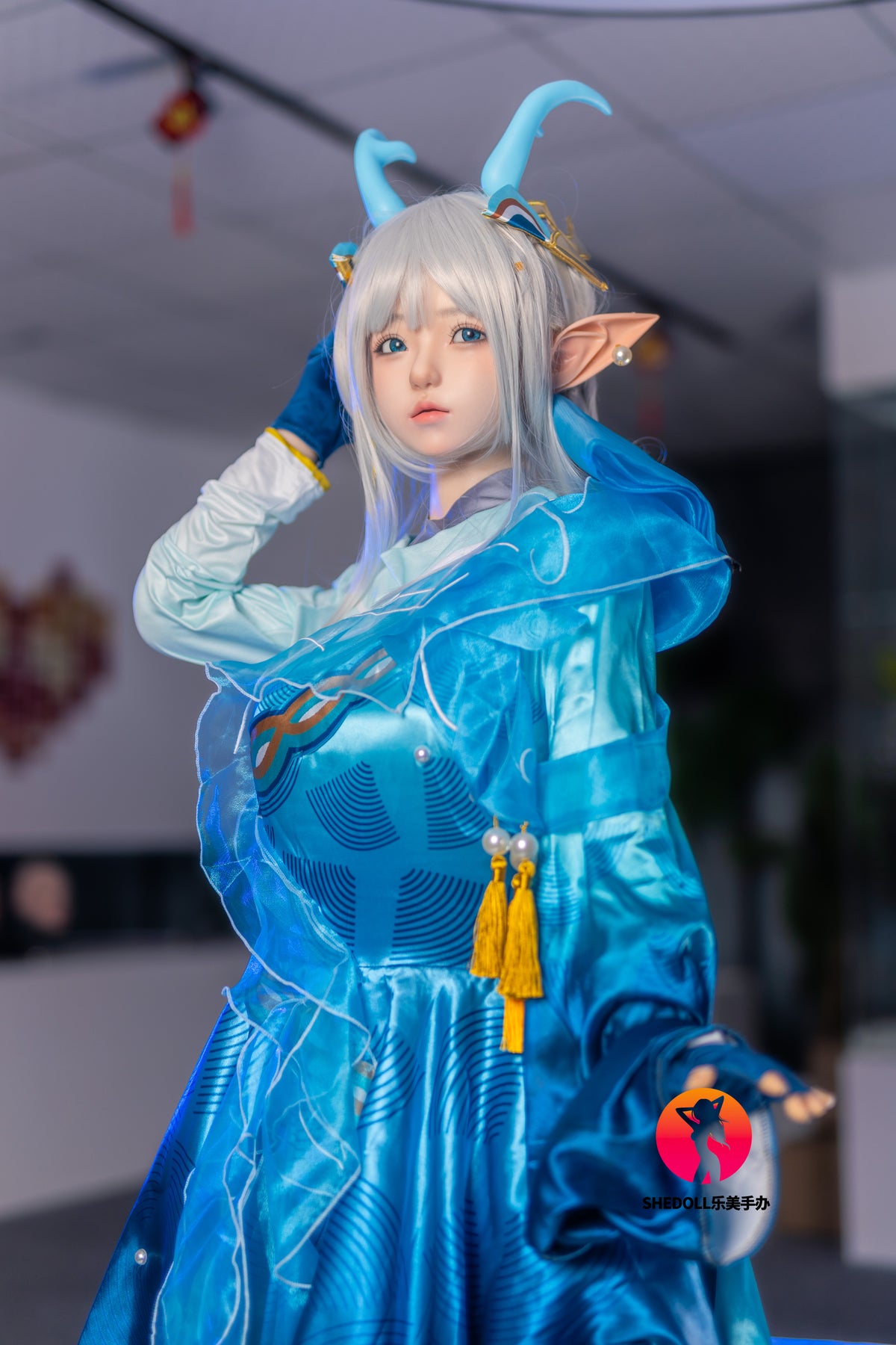 Aileen sexdukke (SHEDOLL 148 cm D-cup #SH087 2.0 silikone)