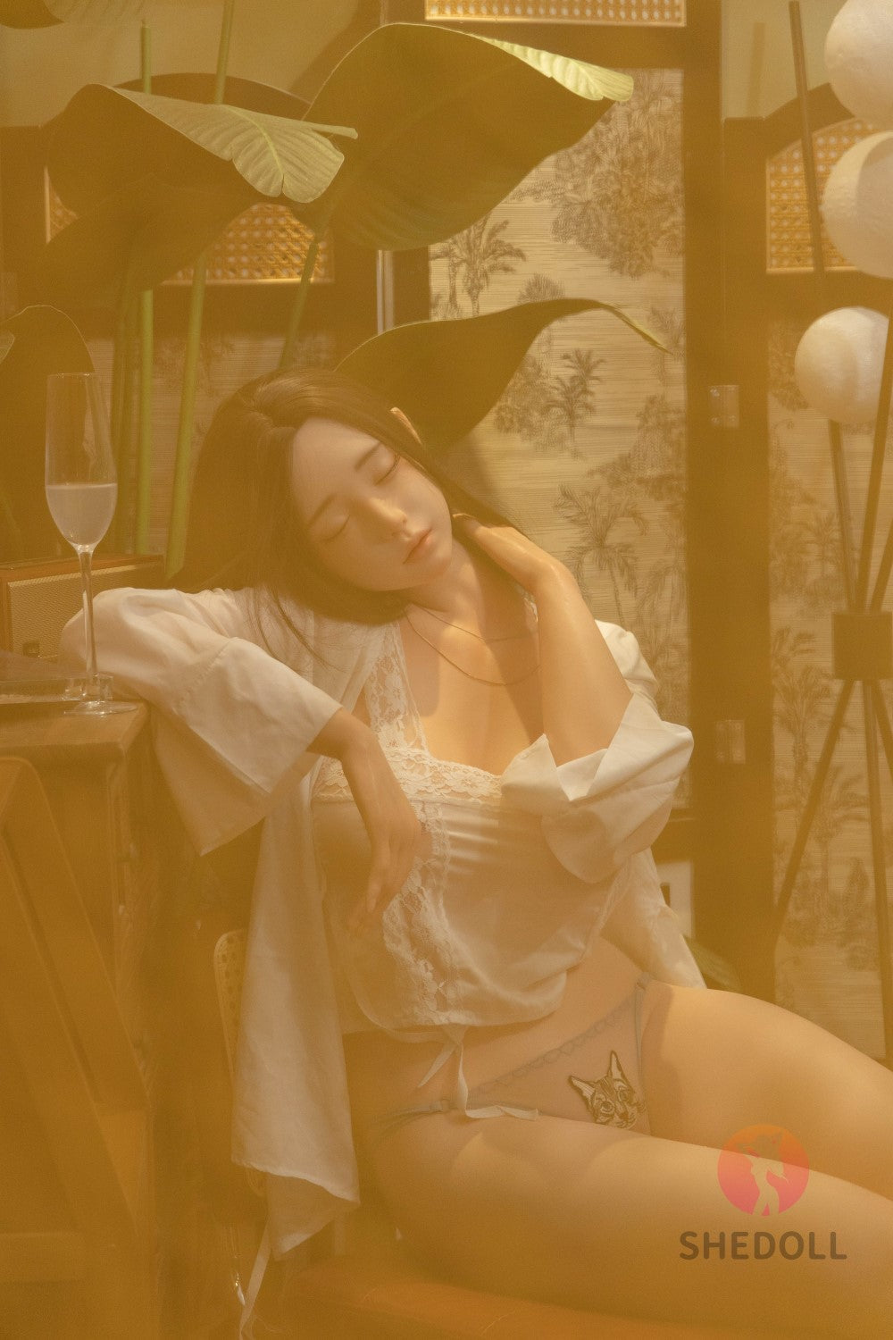 Sovende Cheryl sexdukke (SHEDOLL 165 cm E-cup #SH101 2.0 silikone)