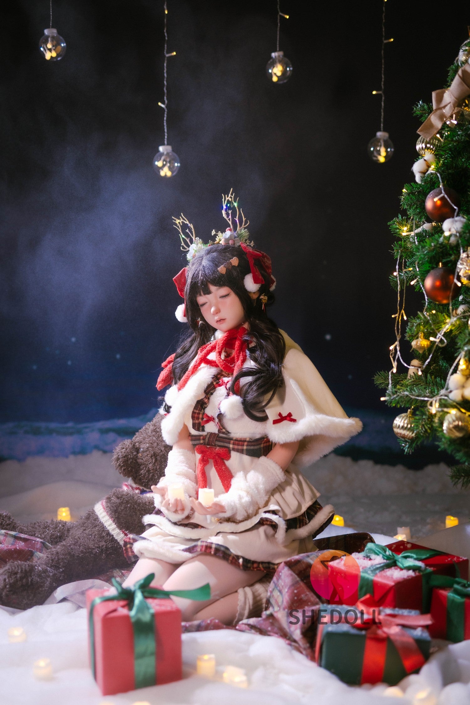 Sovende Belle sexdukke (SHEDOLL 148 cm D-cup #SH153 silikone)