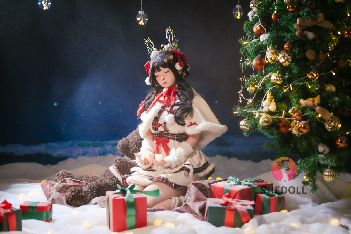 Sovende Belle sexdukke (SHEDOLL 148 cm D-cup #SH153 silikone)