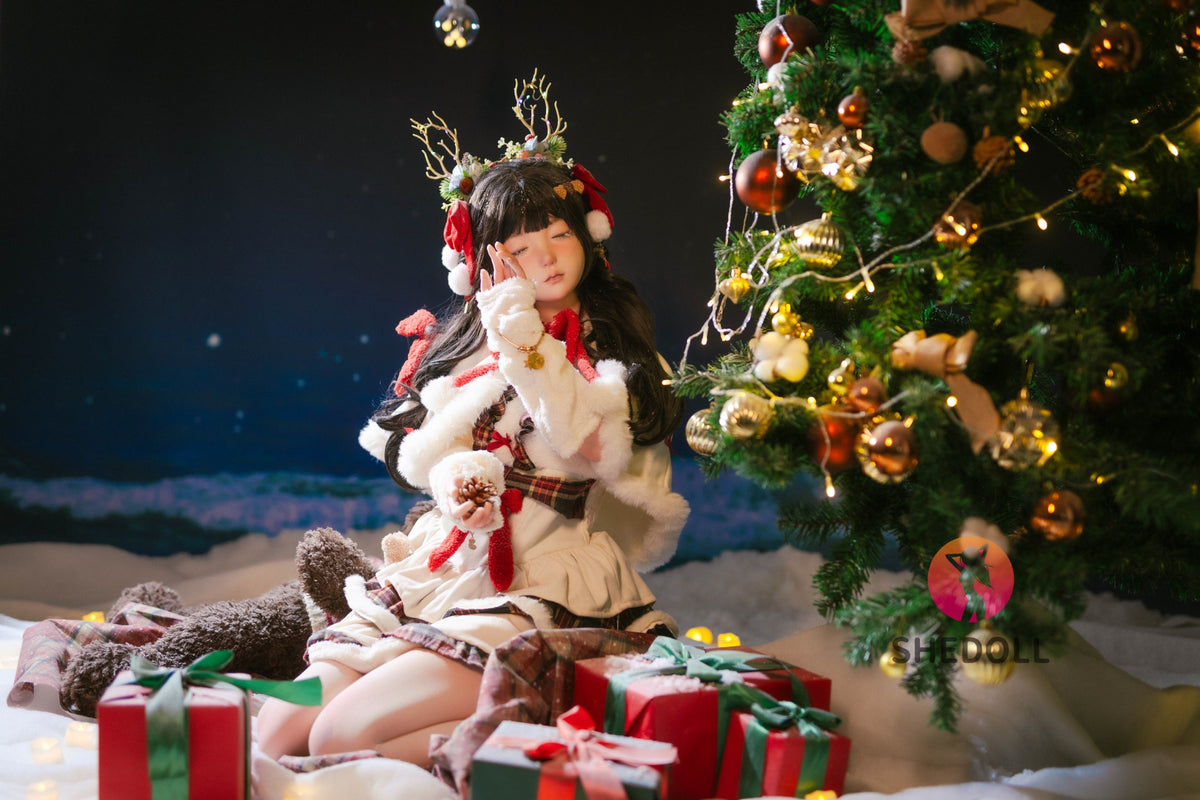 Sovende Belle sexdukke (SHEDOLL 148 cm D-cup #SH153 silikone)