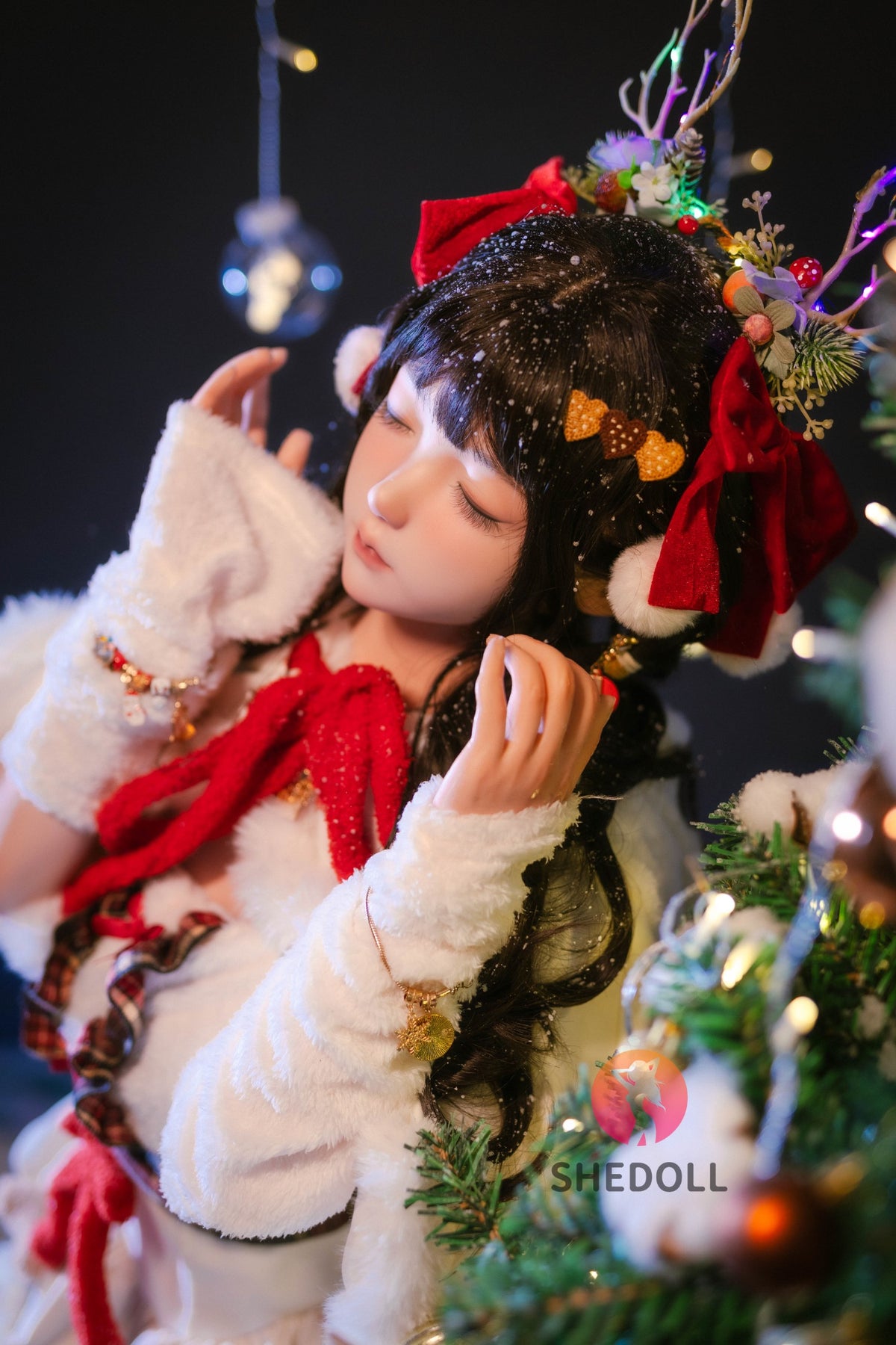 Sovende Belle sexdukke (SHEDOLL 148 cm D-cup #SH153 silikone)