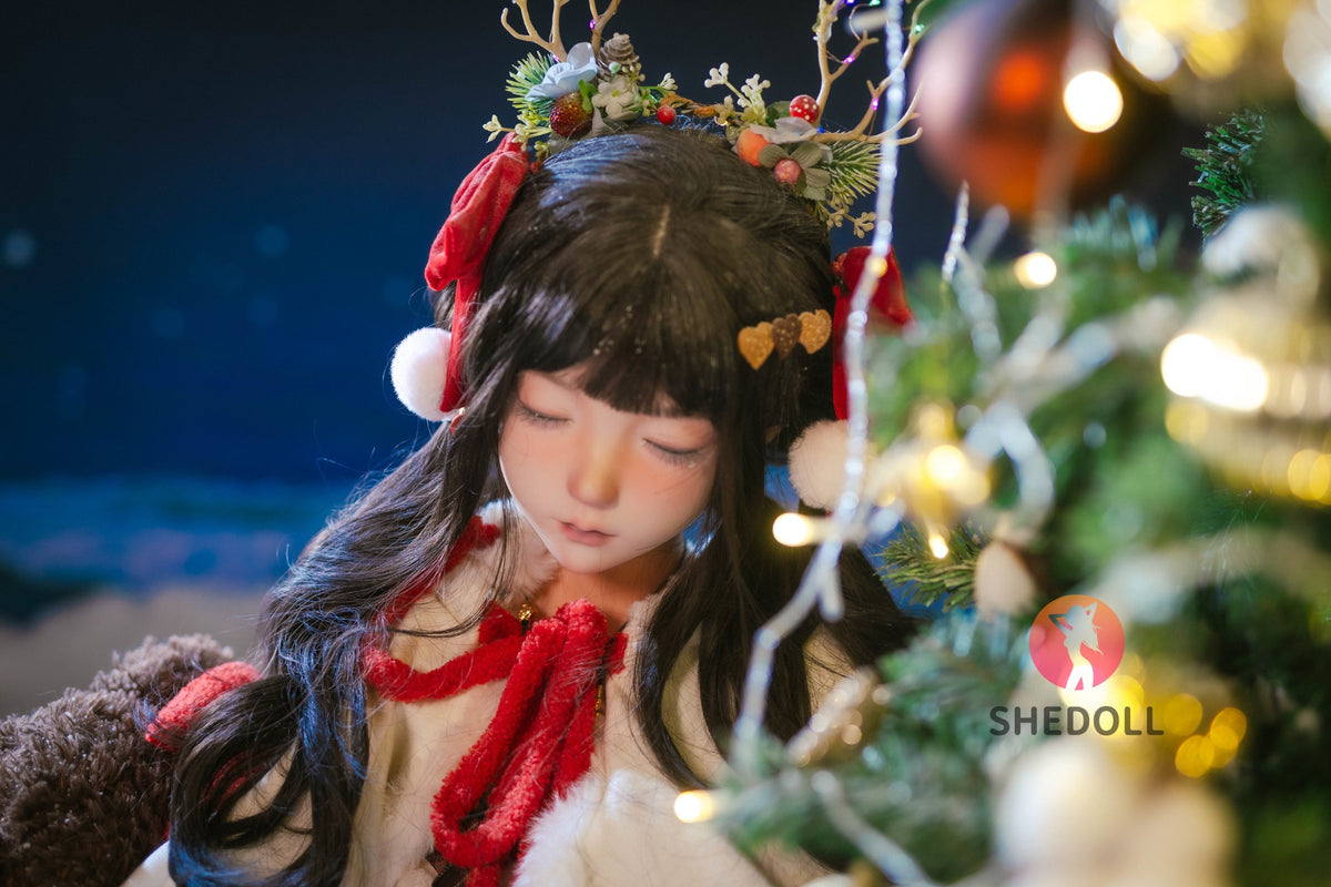 Sovende Belle sexdukke (SHEDOLL 148 cm D-cup #SH153 silikone)