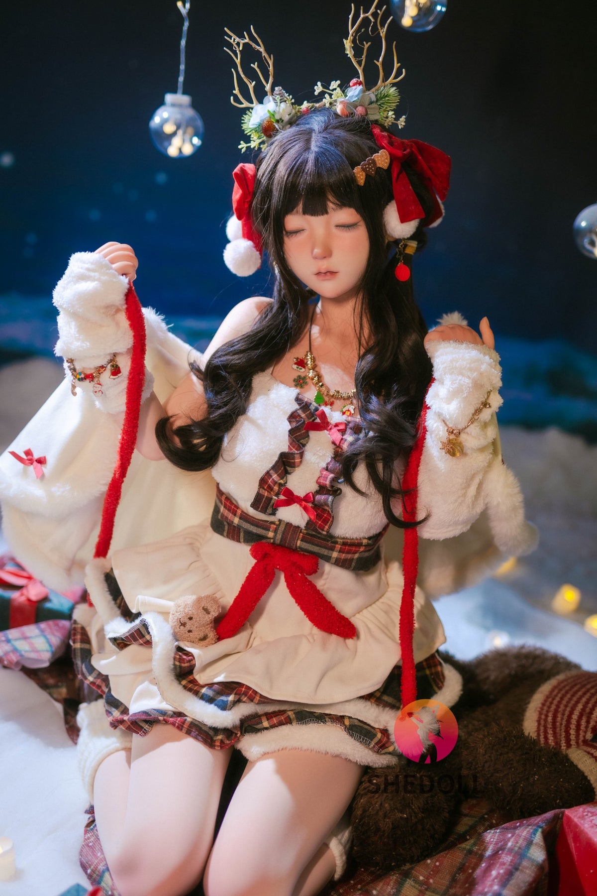 Sovende Belle sexdukke (SHEDOLL 148 cm D-cup #SH153 silikone)