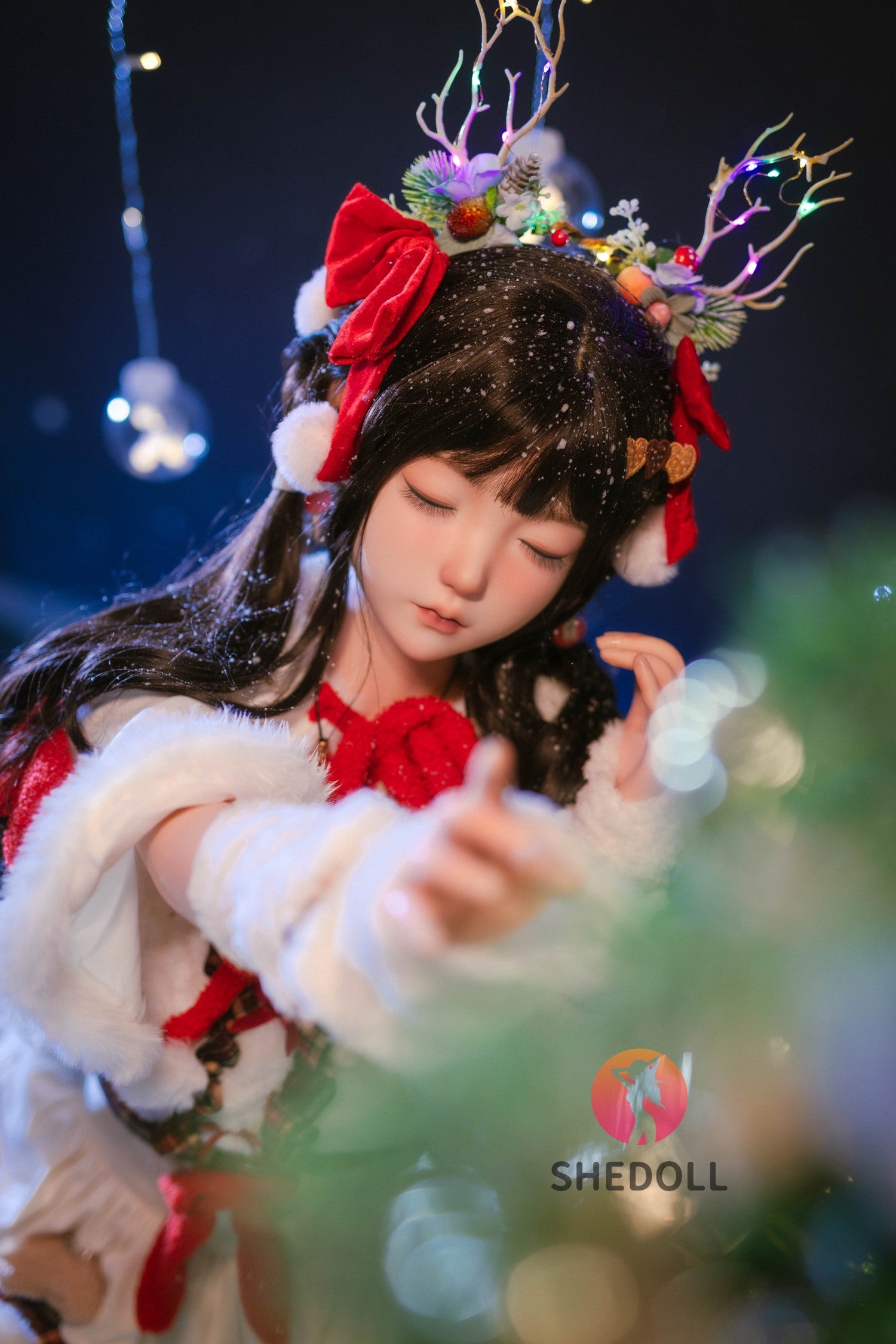 Sovende Belle sexdukke (SHEDOLL 148 cm D-cup #SH153 silikone)