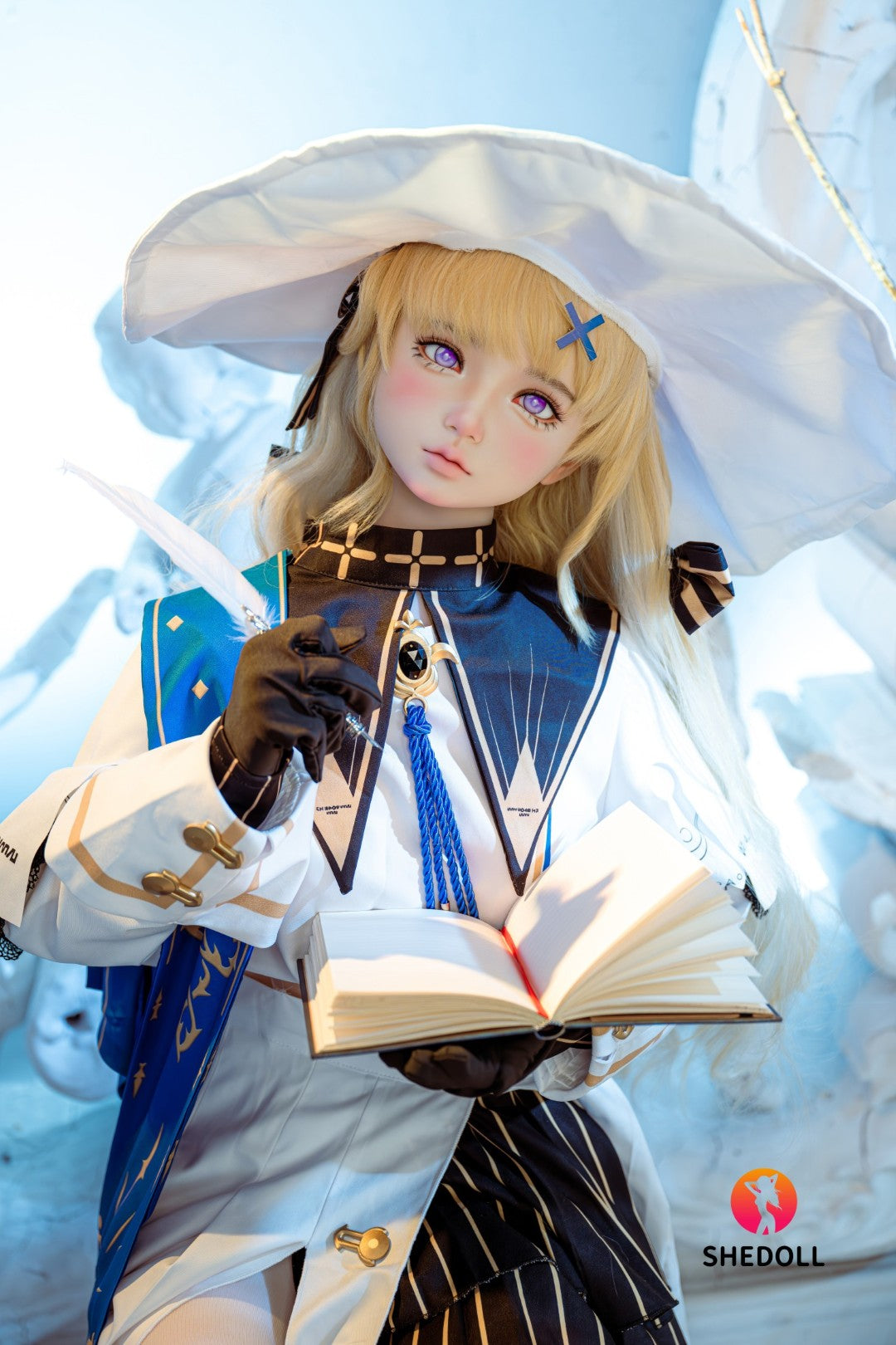 Phoebe sexdukke (SHEDOLL 152 cm A-cup #SH189 2.0 TPE+silikone)