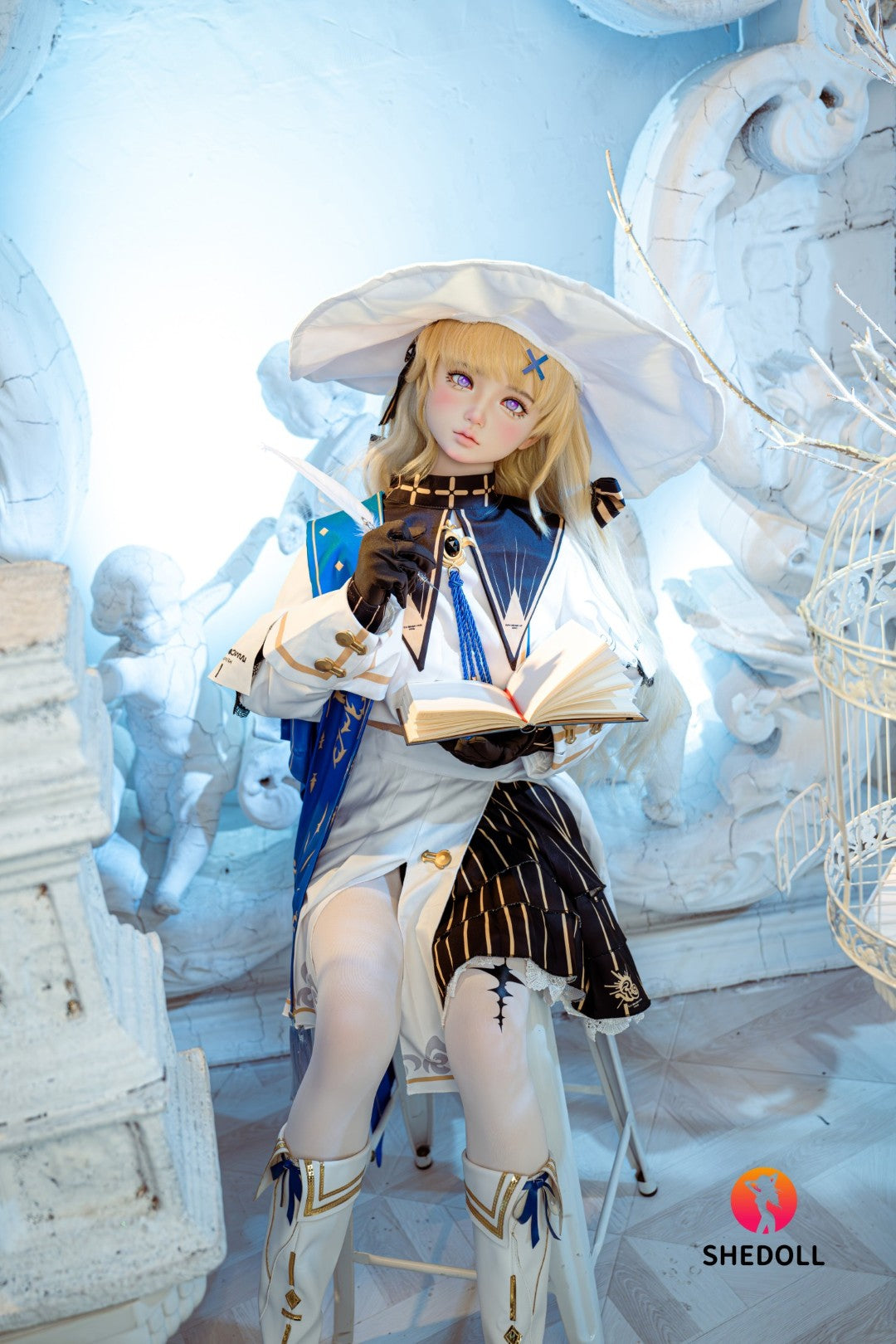 Phoebe sexdukke (SHEDOLL 152 cm A-cup #SH189 2.0 TPE+silikone)