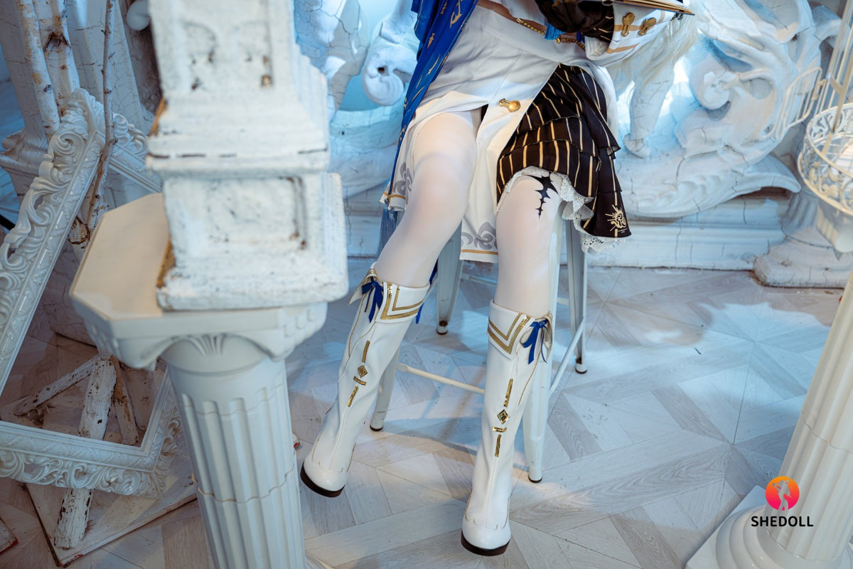 Phoebe sexdukke (SHEDOLL 152 cm A-cup #SH189 2.0 TPE+silikone)