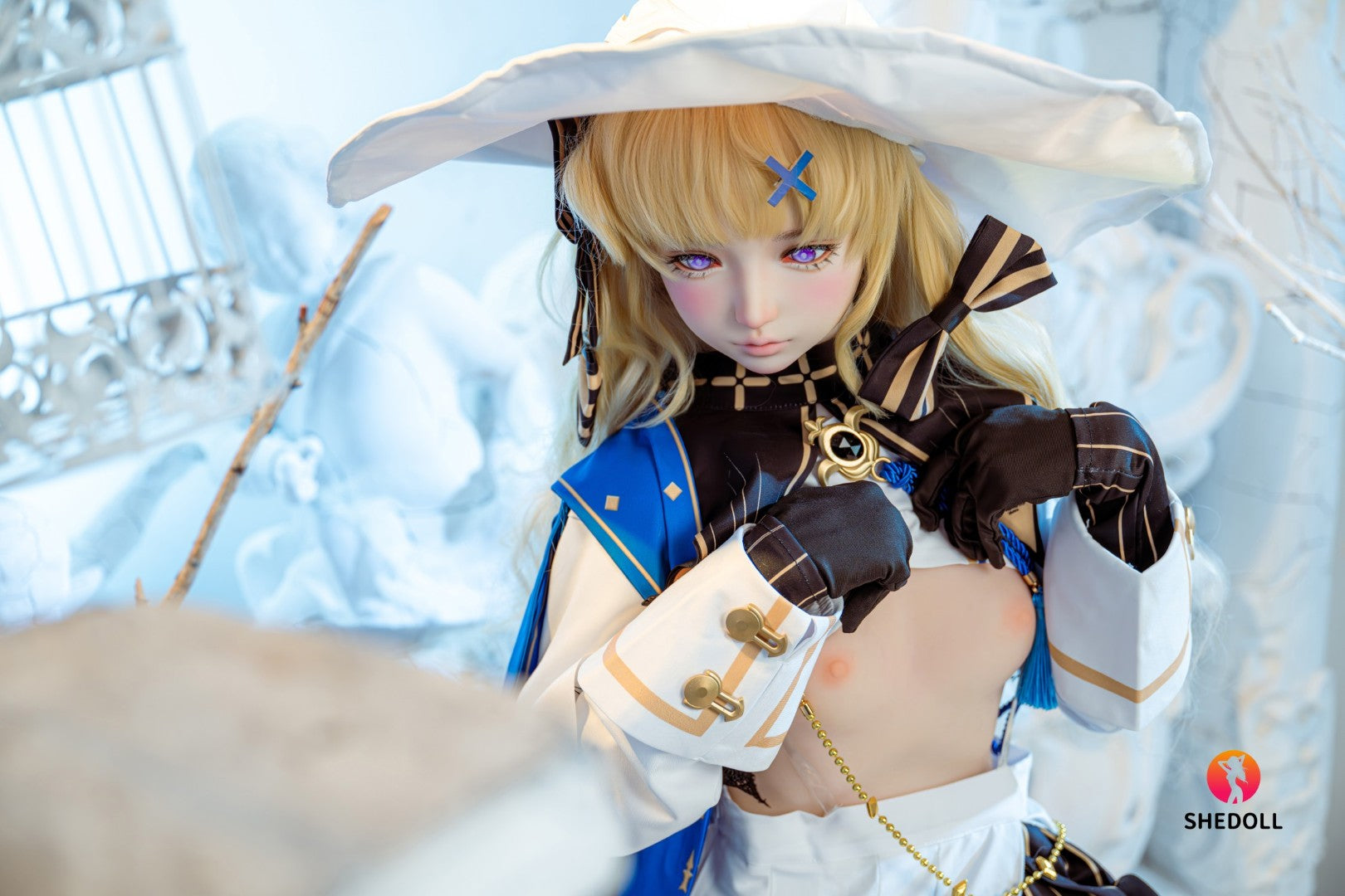 Phoebe sexdukke (SHEDOLL 152 cm a-cup #SH189 2.0 TPE+silikone)