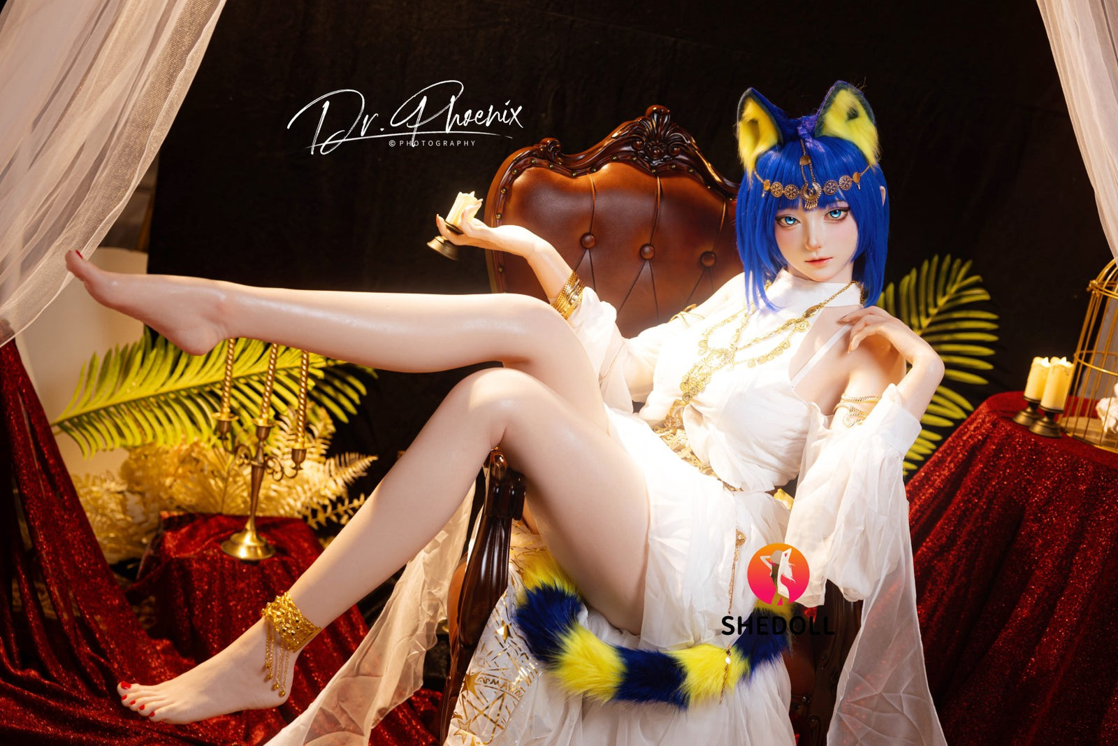 Ankha sexdukke (SHEDOLL 168 cm D-cup #SH192 2.0 silikone)
