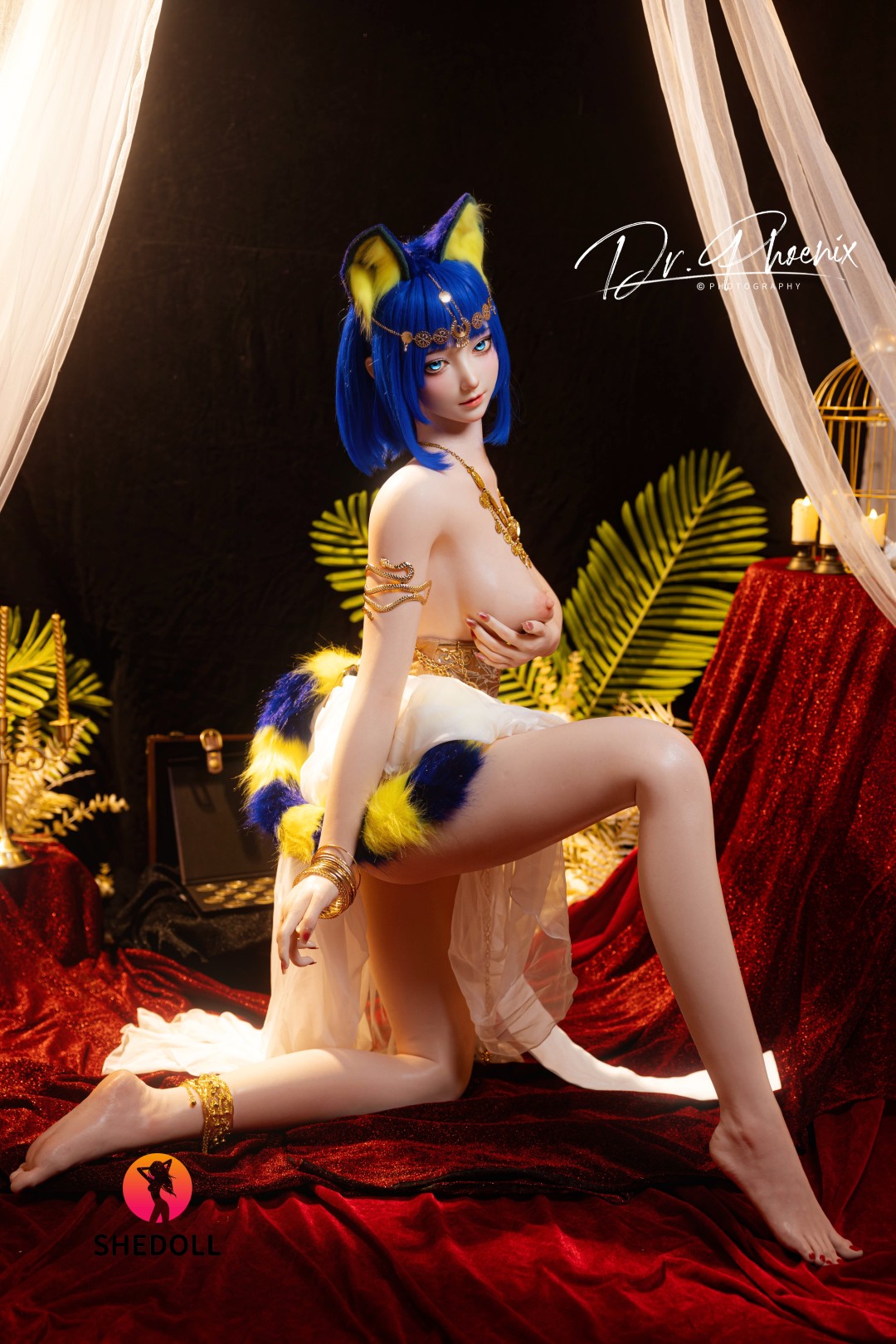 Ankha sexdukke (SHEDOLL 168 cm D-cup #SH192 2.0 silikone)
