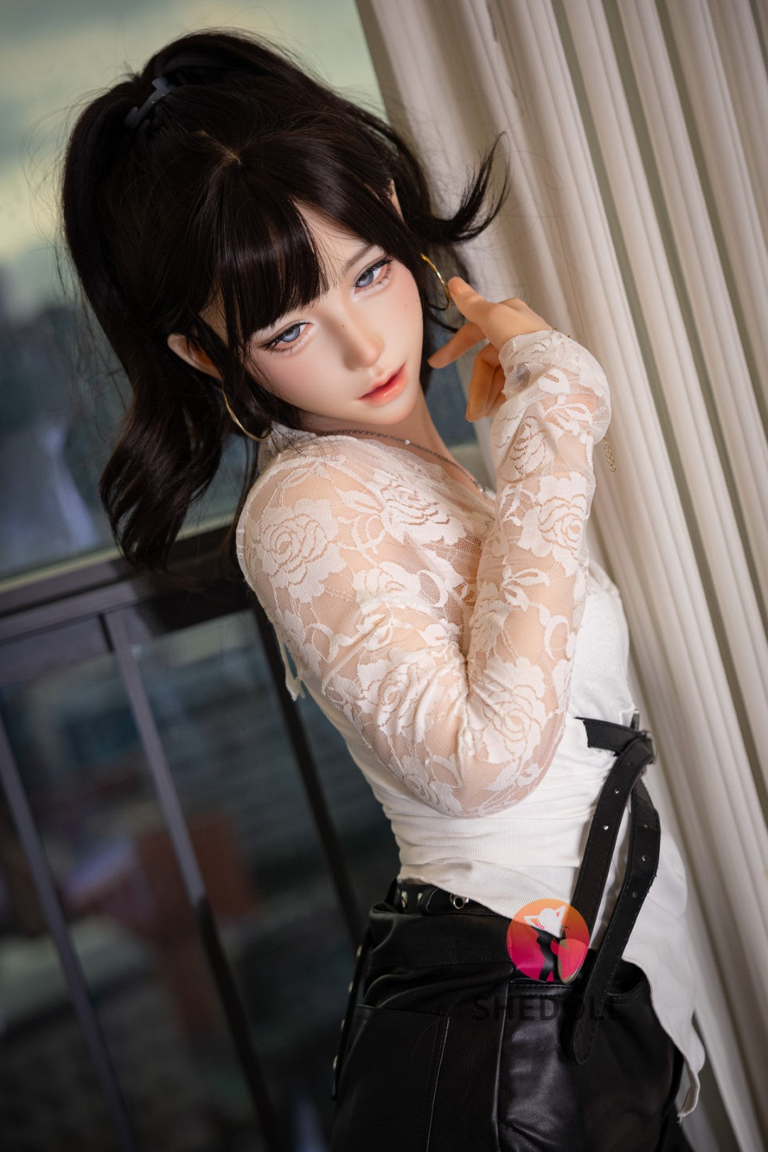 Lina sexdukke (SHEDOLL 152 cm A-cup #SH202 2.0 silikone)